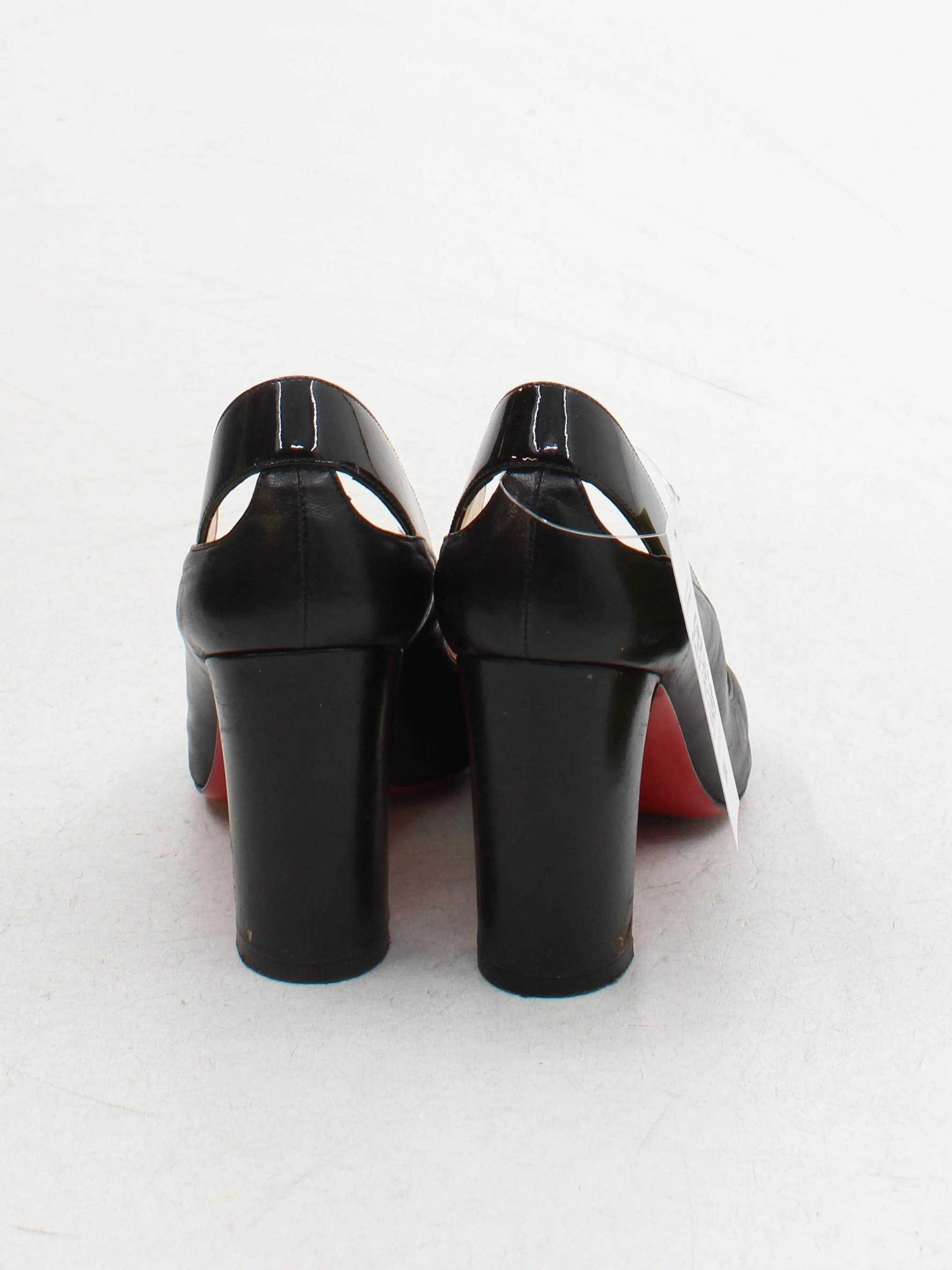 Christian Louboutin Women's Heels UK 3 Black 100% Leather Court - Image 3