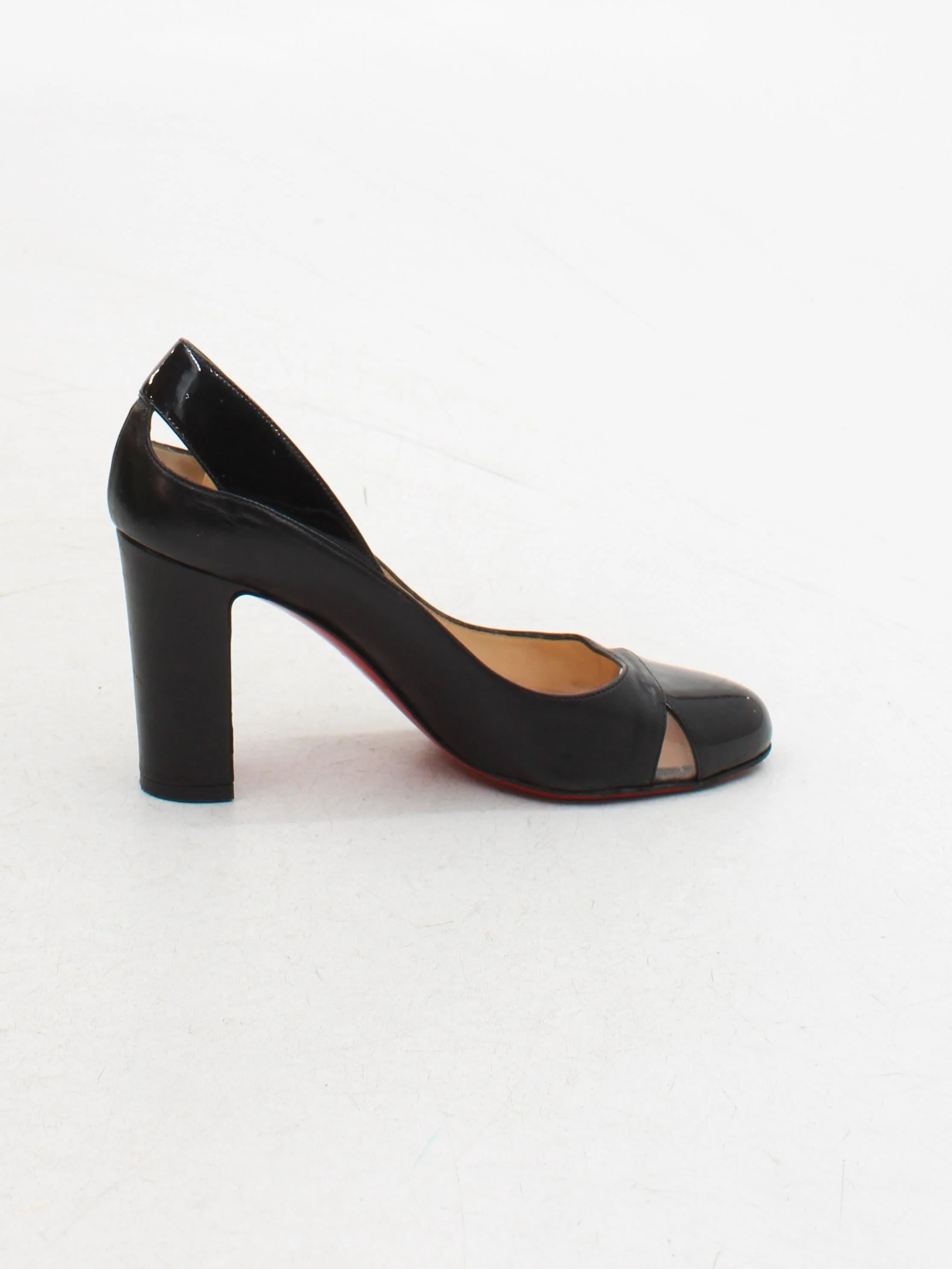 Christian Louboutin Women's Heels UK 3 Black 100% Leather Court - Image 5