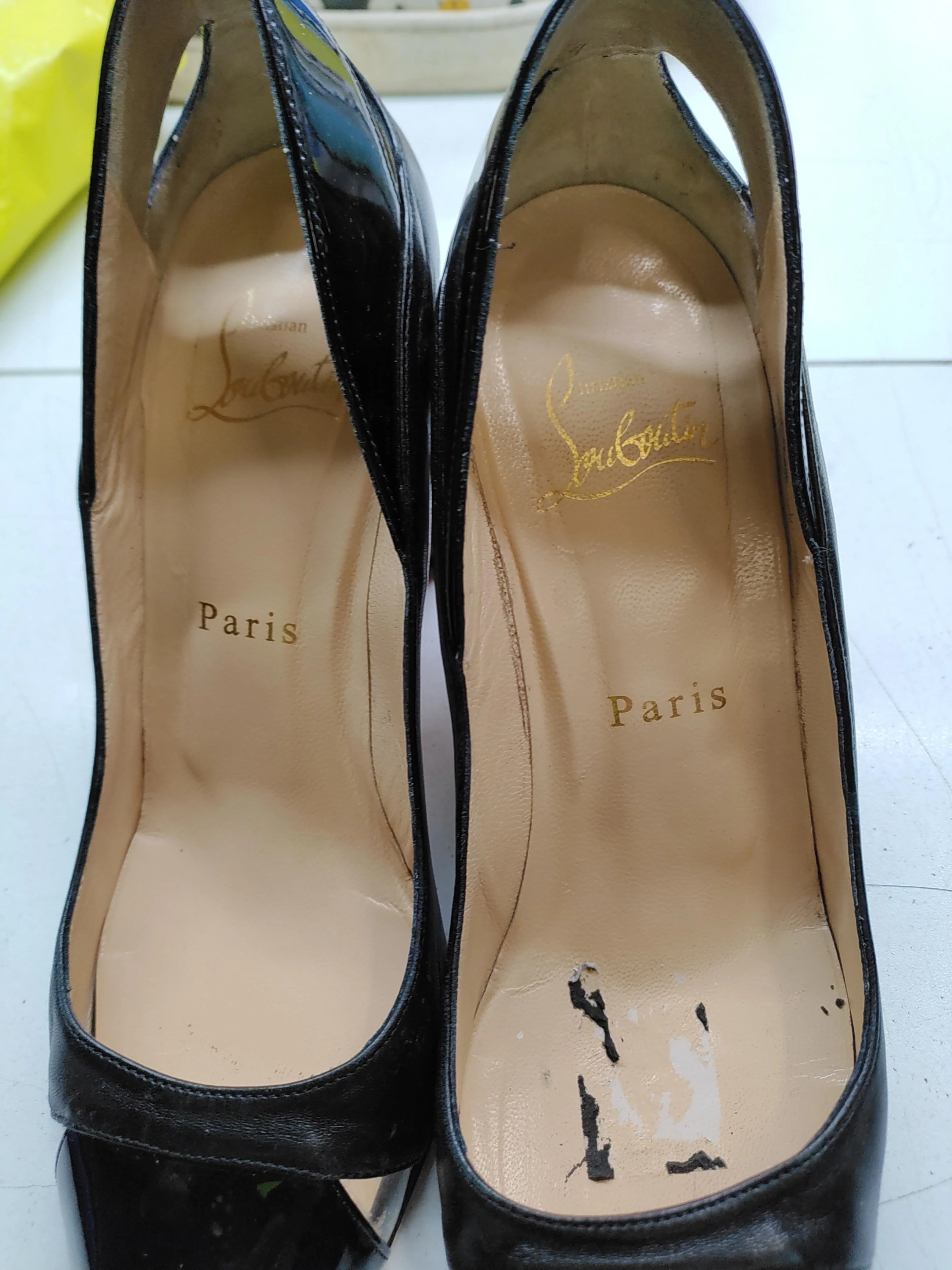 Christian Louboutin Women's Heels UK 3 Black 100% Leather Court - Image 9
