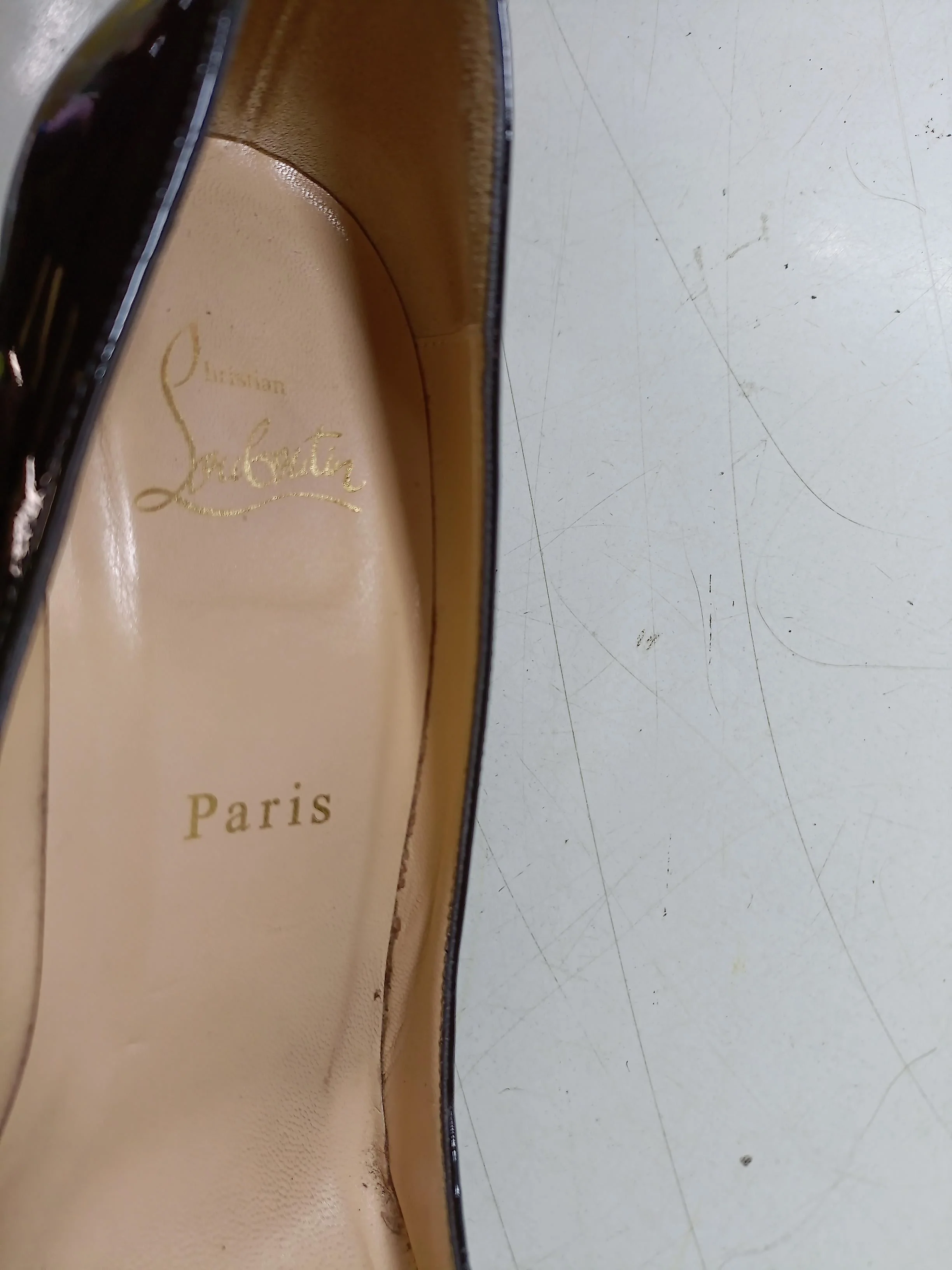 Christian Louboutin Women's Heels UK 4 Black 100% Leather Court - Image 10