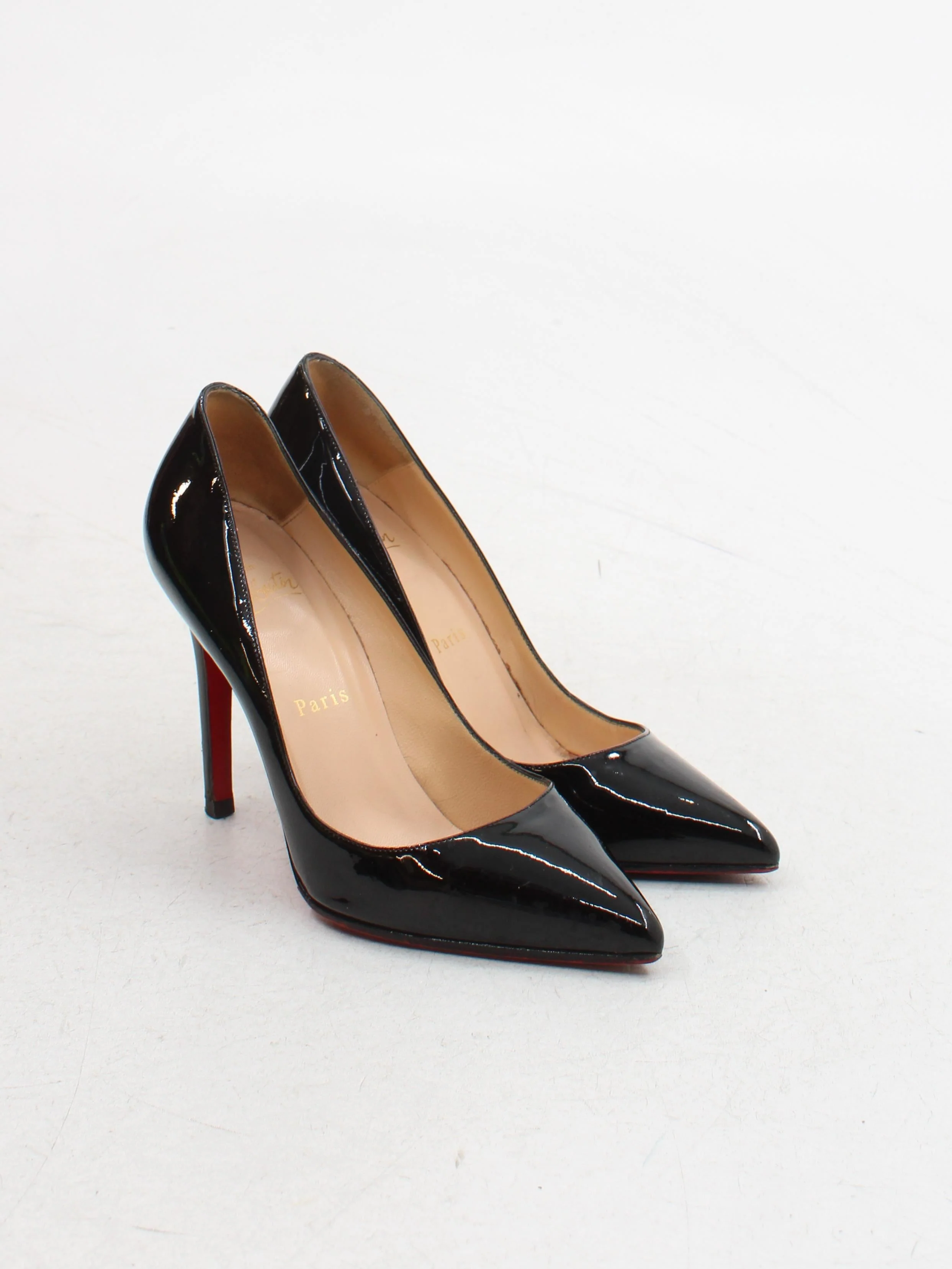 Christian Louboutin Women's Heels UK 4 Black 100% Leather Court - Image 4