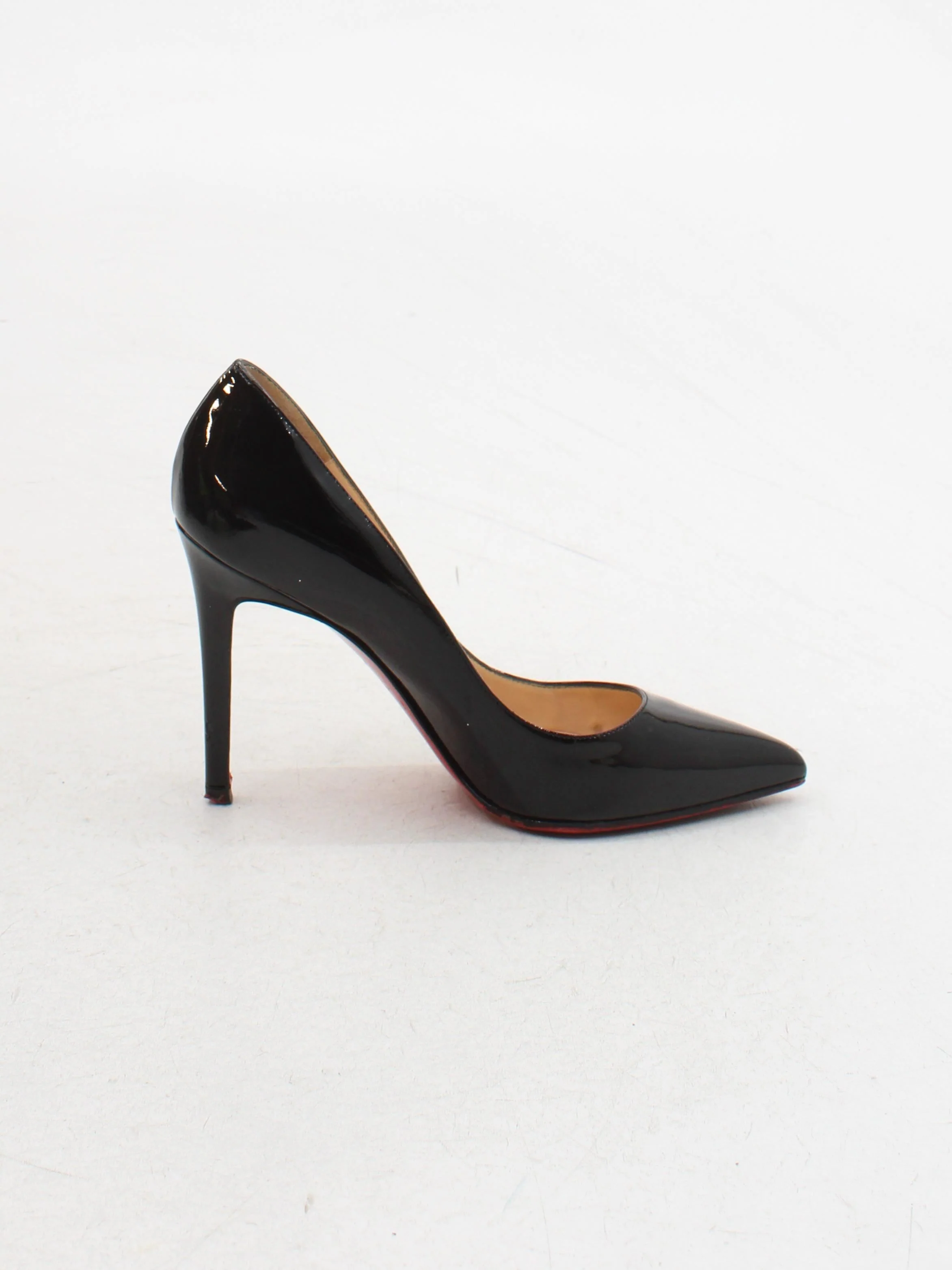 Christian Louboutin Women's Heels UK 4 Black 100% Leather Court - Image 5