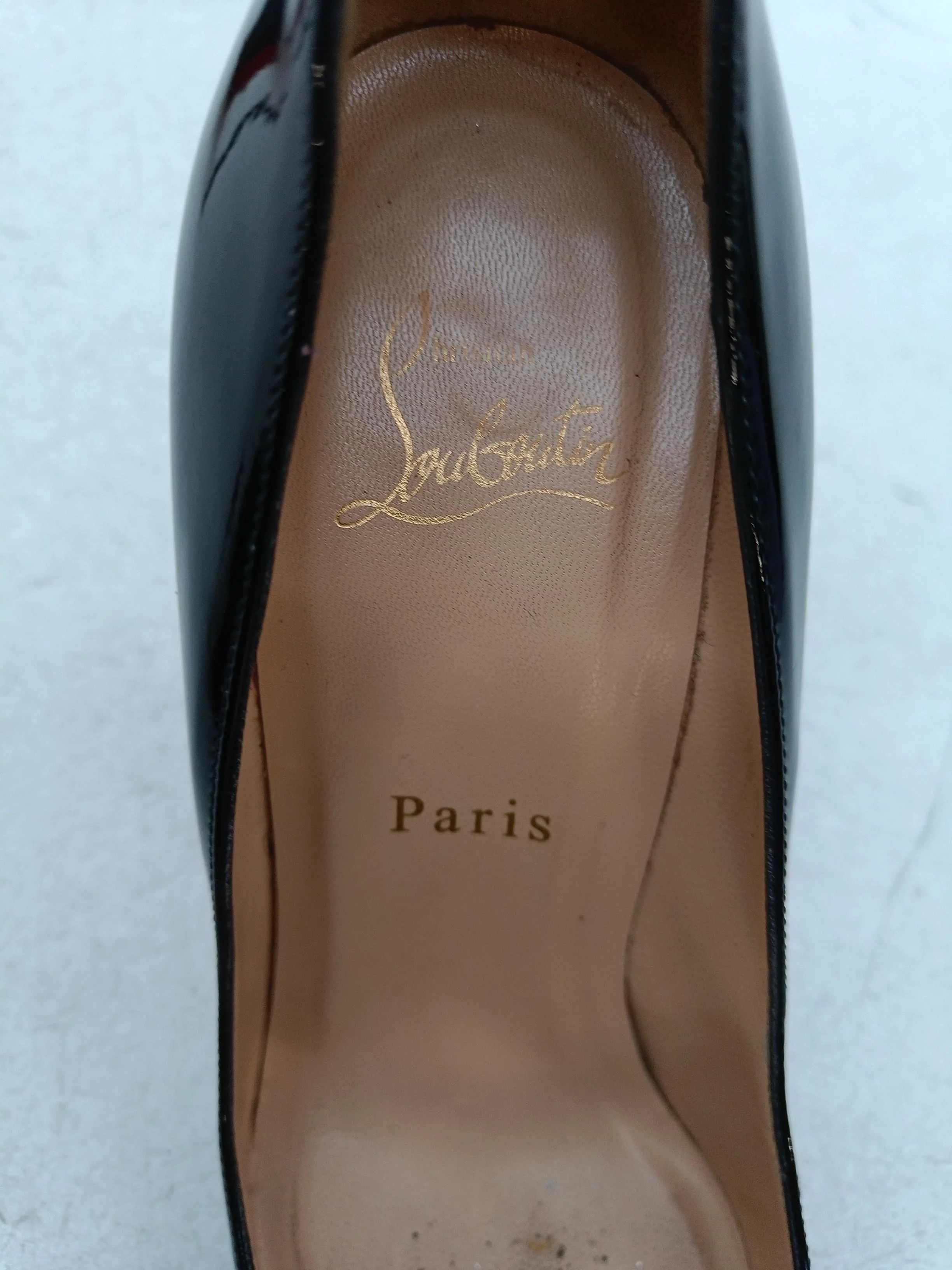 Christian Louboutin Women's Heels UK 4 Black 100% Leather Court - Image 6