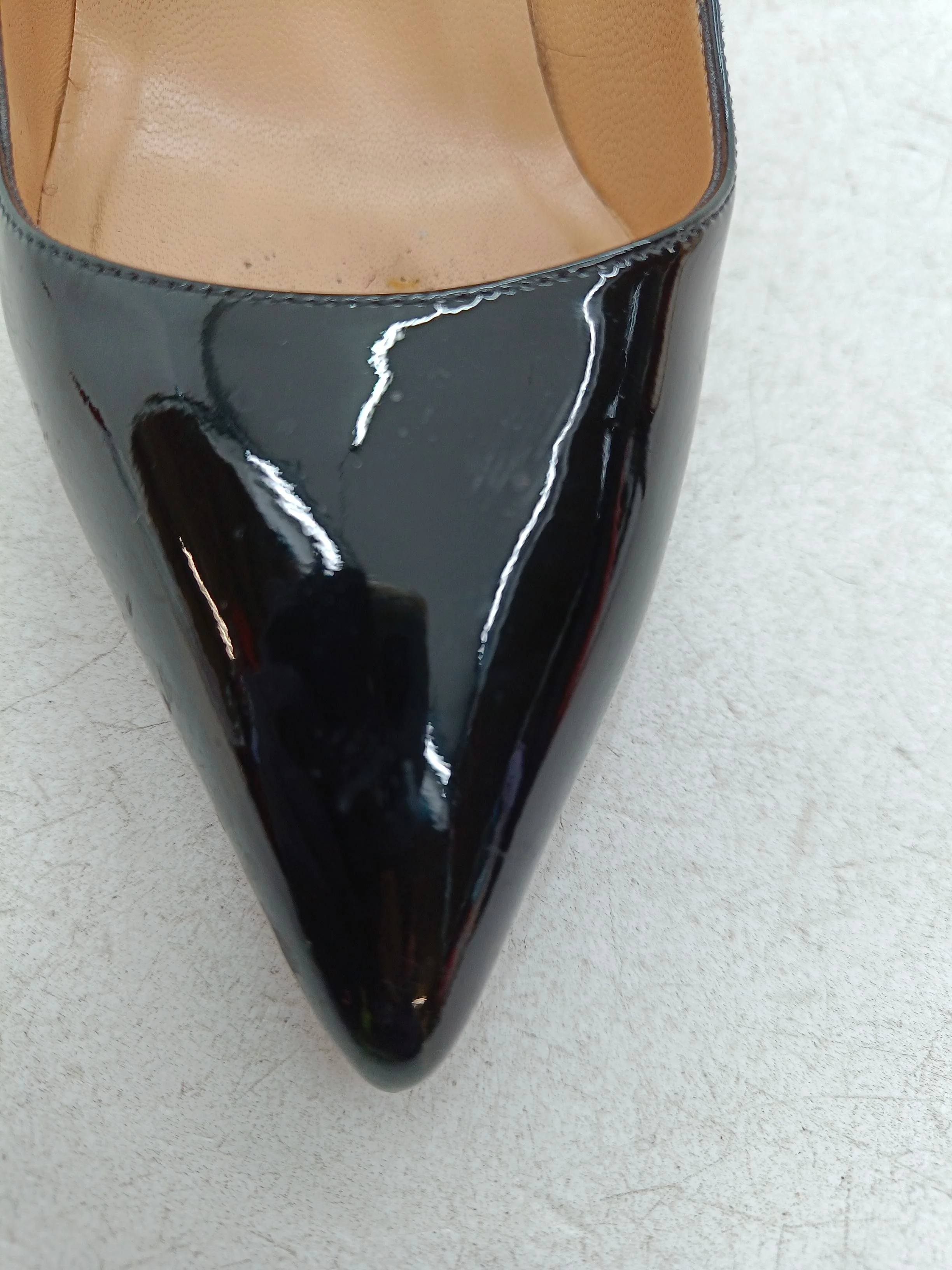 Christian Louboutin Women's Heels UK 4 Black 100% Leather Court - Image 9