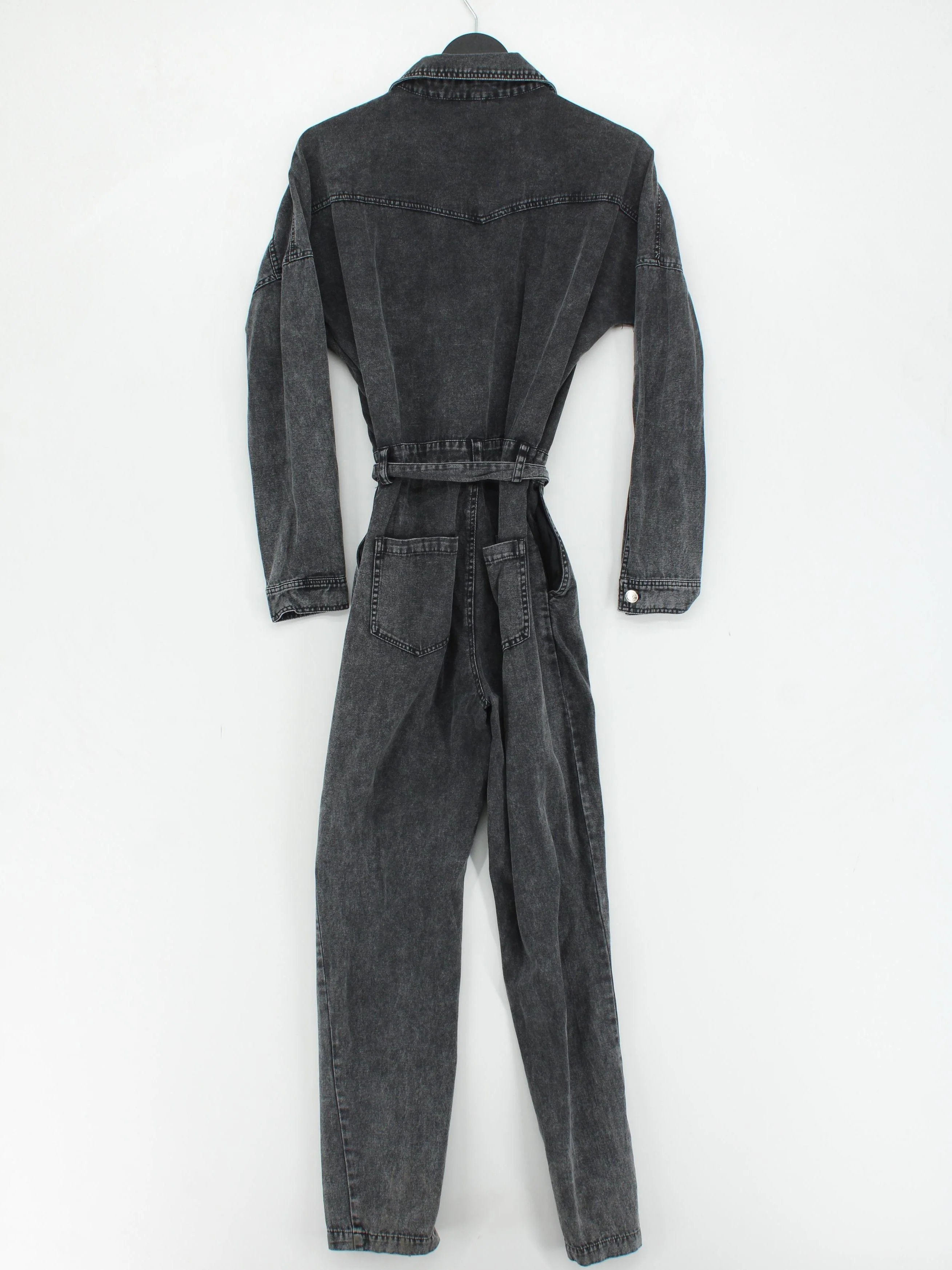 Ciminy Women's Jumpsuit S Grey 100% Cotton Straight Jumpsuit - Image 2