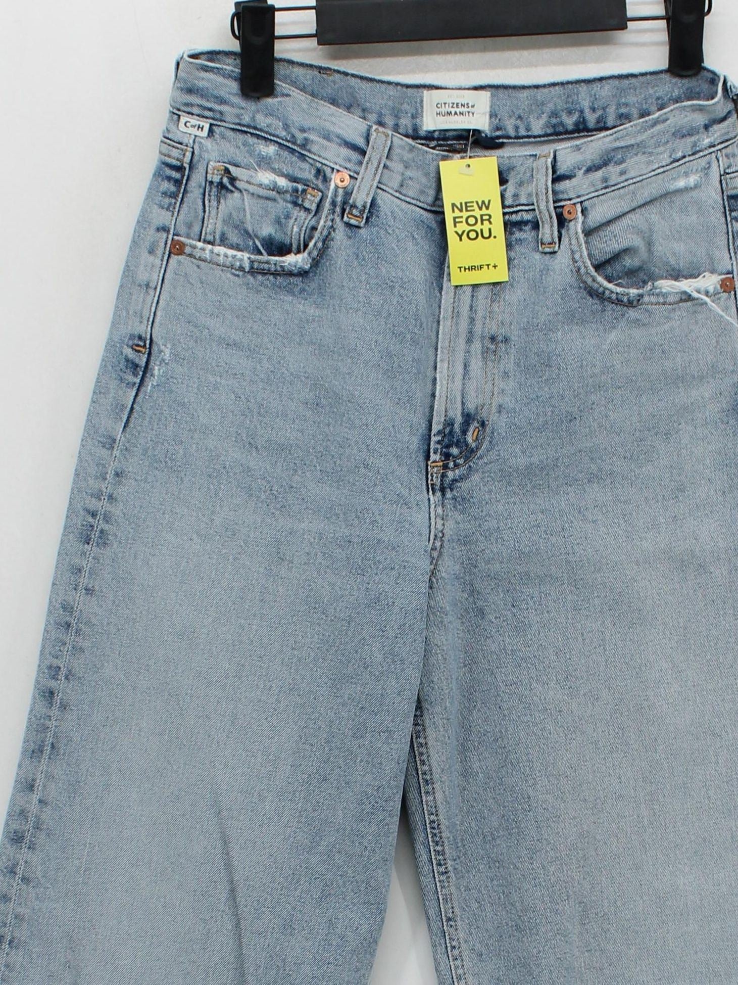 Citizens Of Humanity Women's Jeans W 26 in Blue 100% Cotton Wide-Leg - Image 3