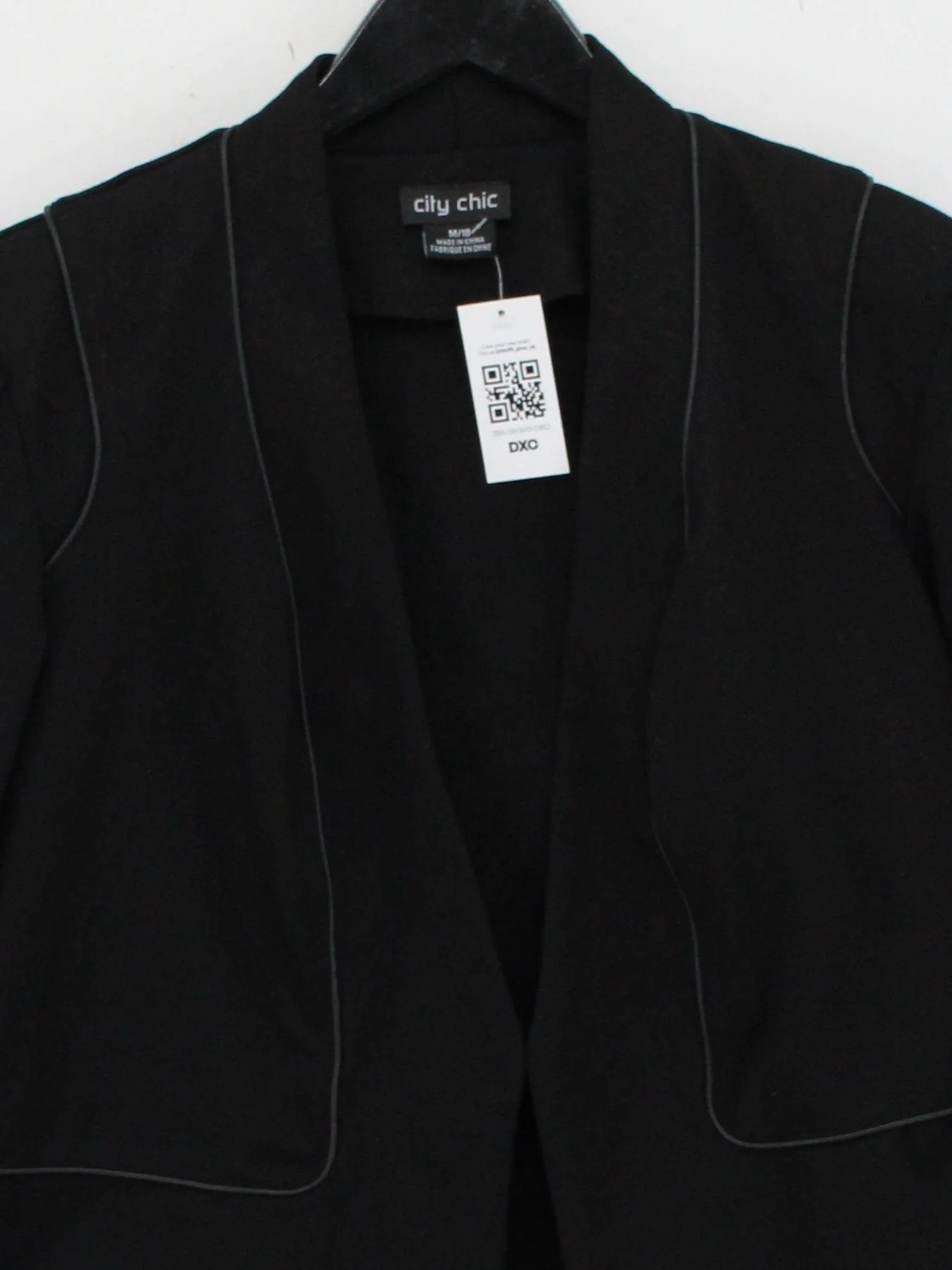 City Chic Overcoat jacket black - Image 3