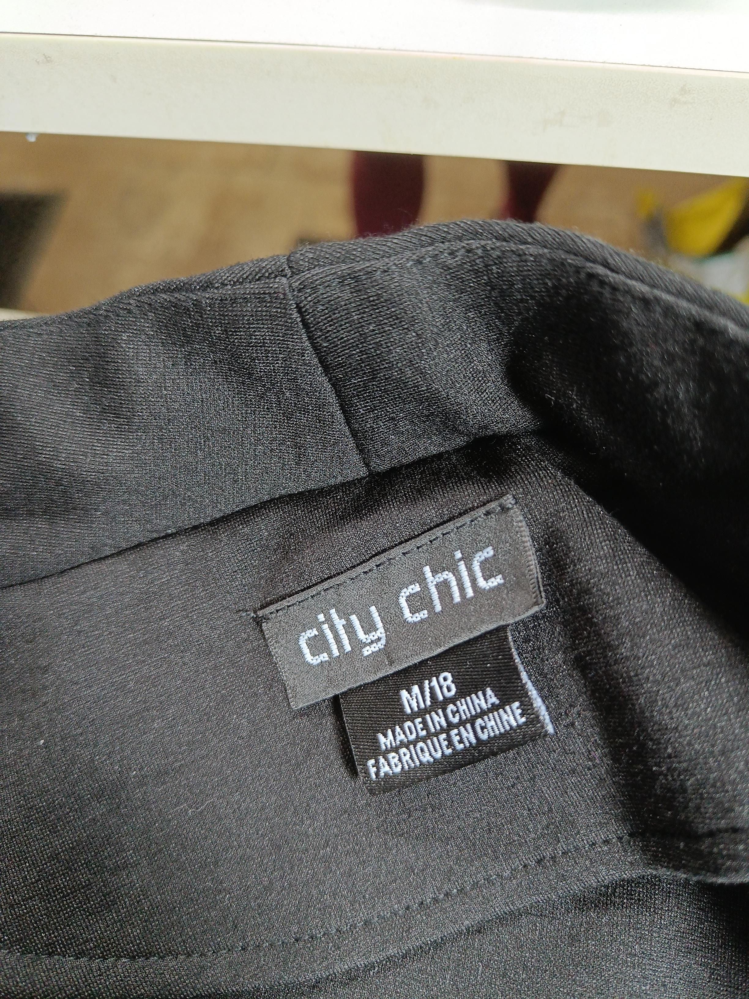 City Chic Overcoat jacket black - Image 5