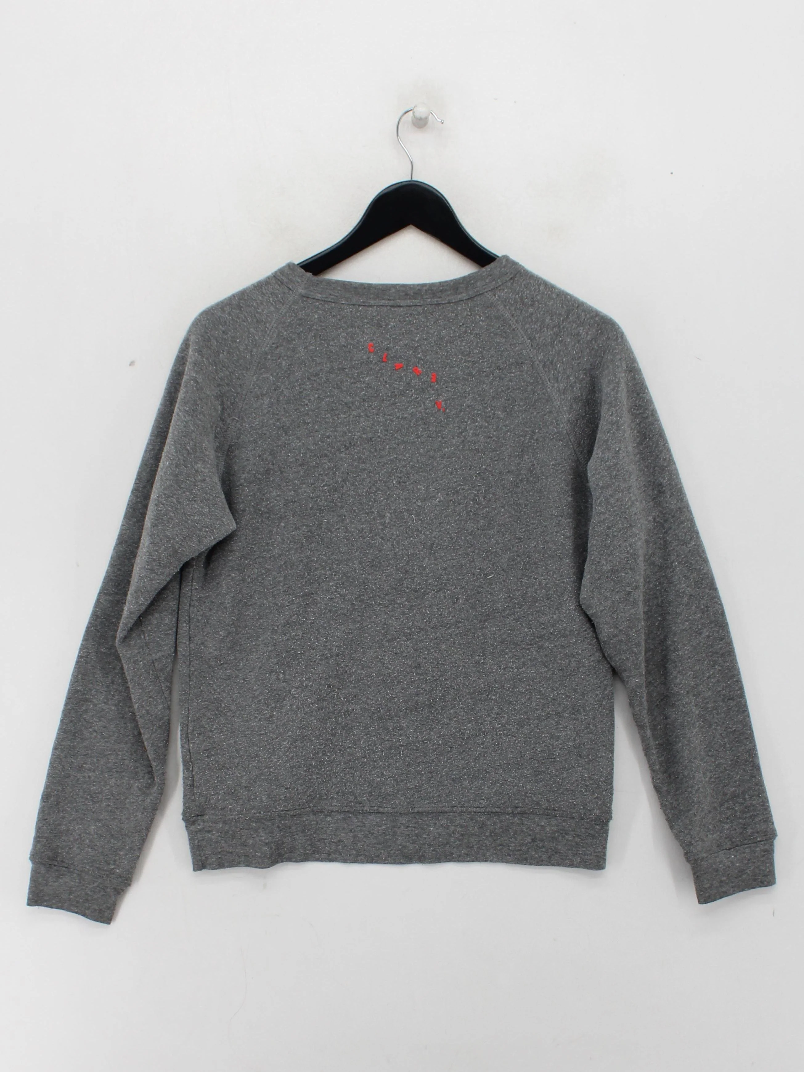 Clare V. Women's Hoodie M Grey Graphic Polyester with Cotton, Rayon Pullover - Image 2