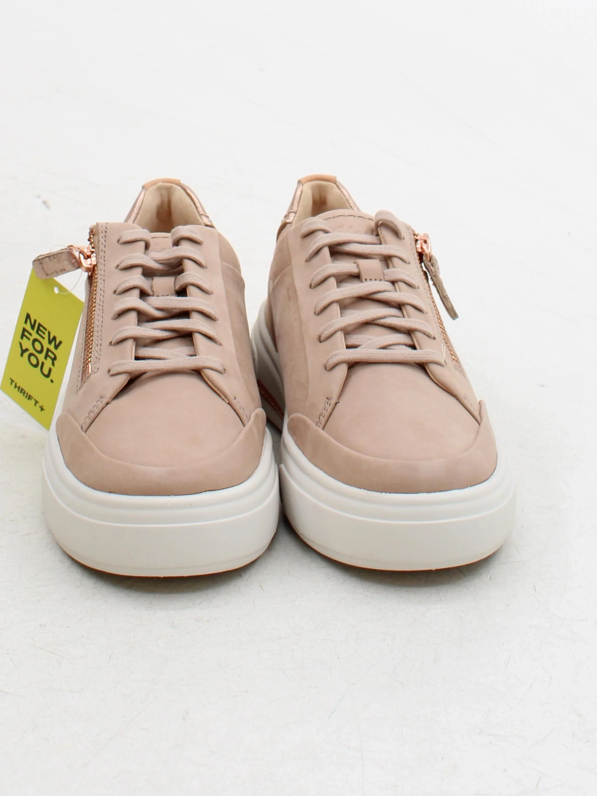 Clarks HOLLYHOCK ZIP Women's Trainers 5063421306297 UK5 EU38 US7.5 in Tan - Image 2