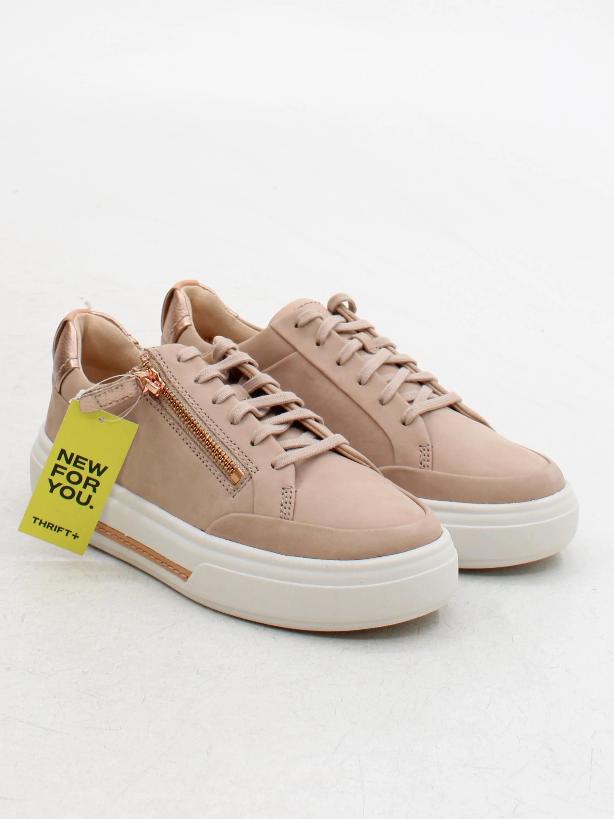 Clarks HOLLYHOCK ZIP Women's Trainers 5063421306297 UK5 EU38 US7.5 in Tan - Image 4