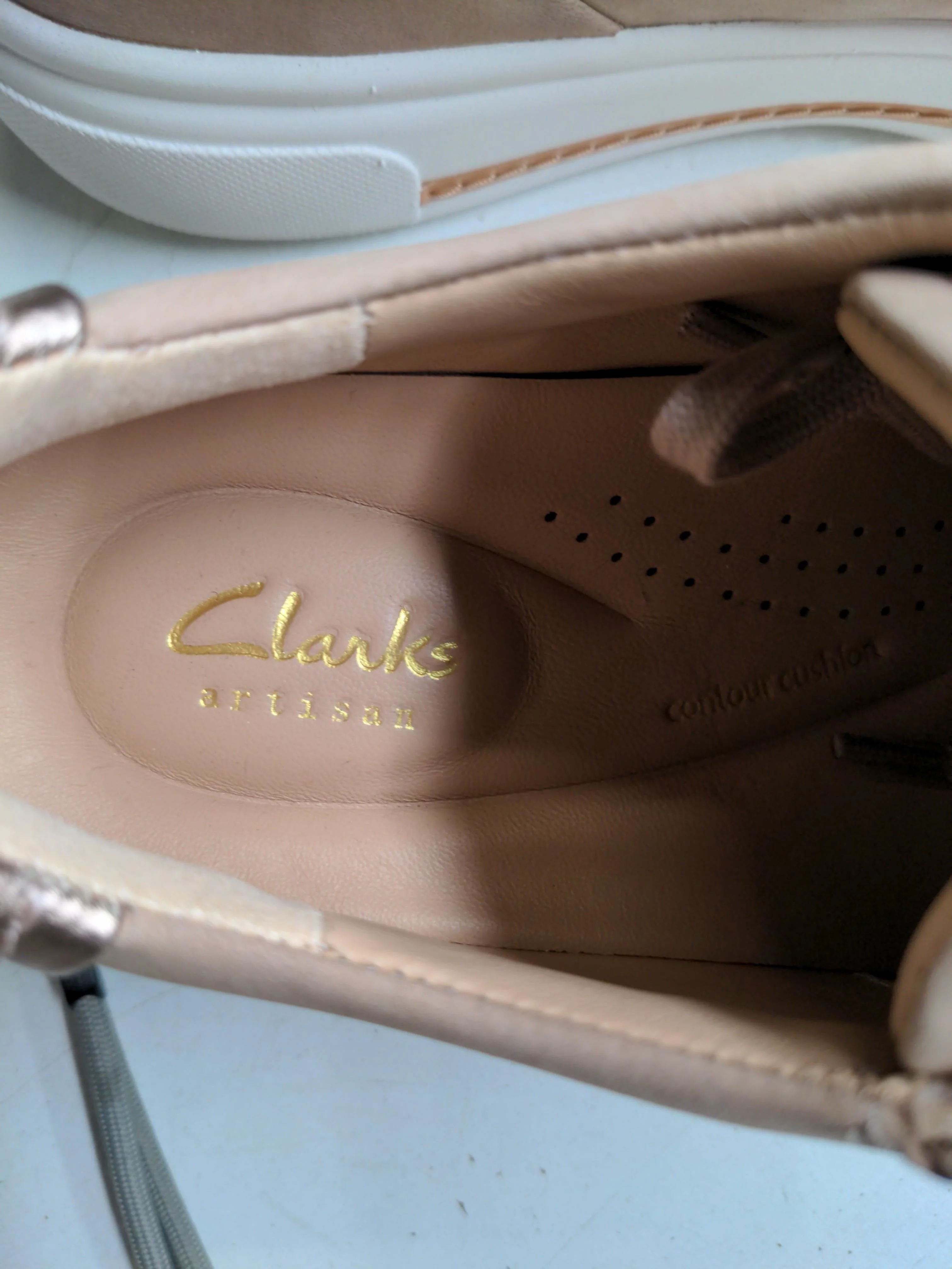 Clarks HOLLYHOCK ZIP Women's Trainers 5063421306297 UK5 EU38 US7.5 in Tan - Image 8