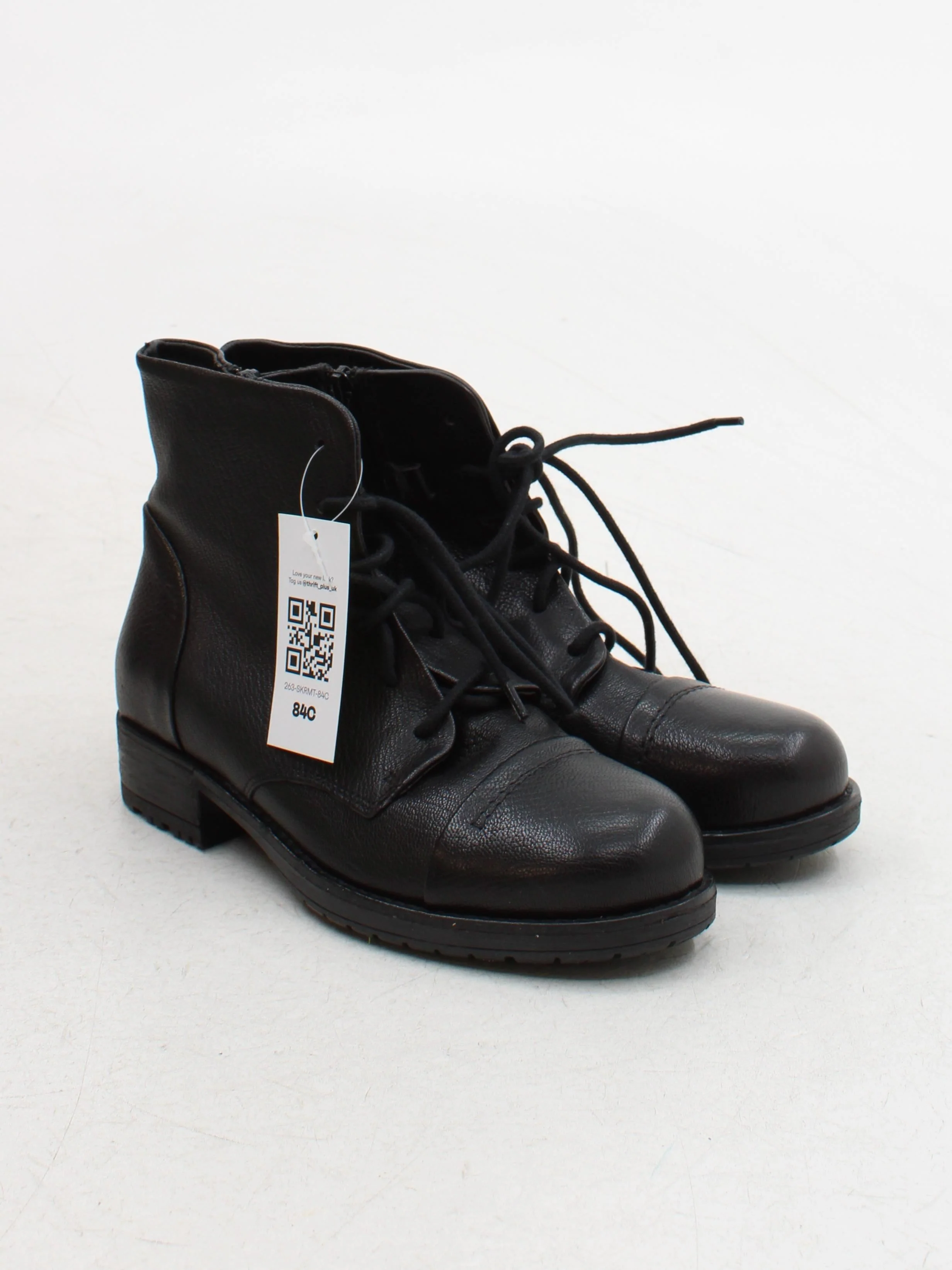 Clarks Men's Boots UK 5 Black 100% Leather Combat - Image 4
