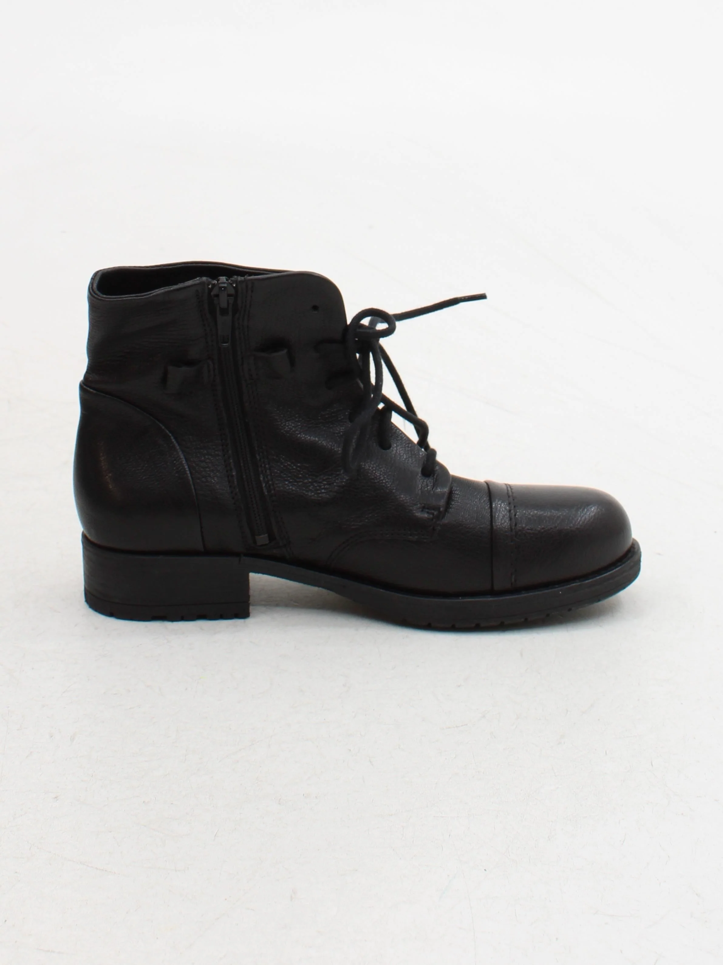 Clarks Men's Boots UK 5 Black 100% Leather Combat - Image 5