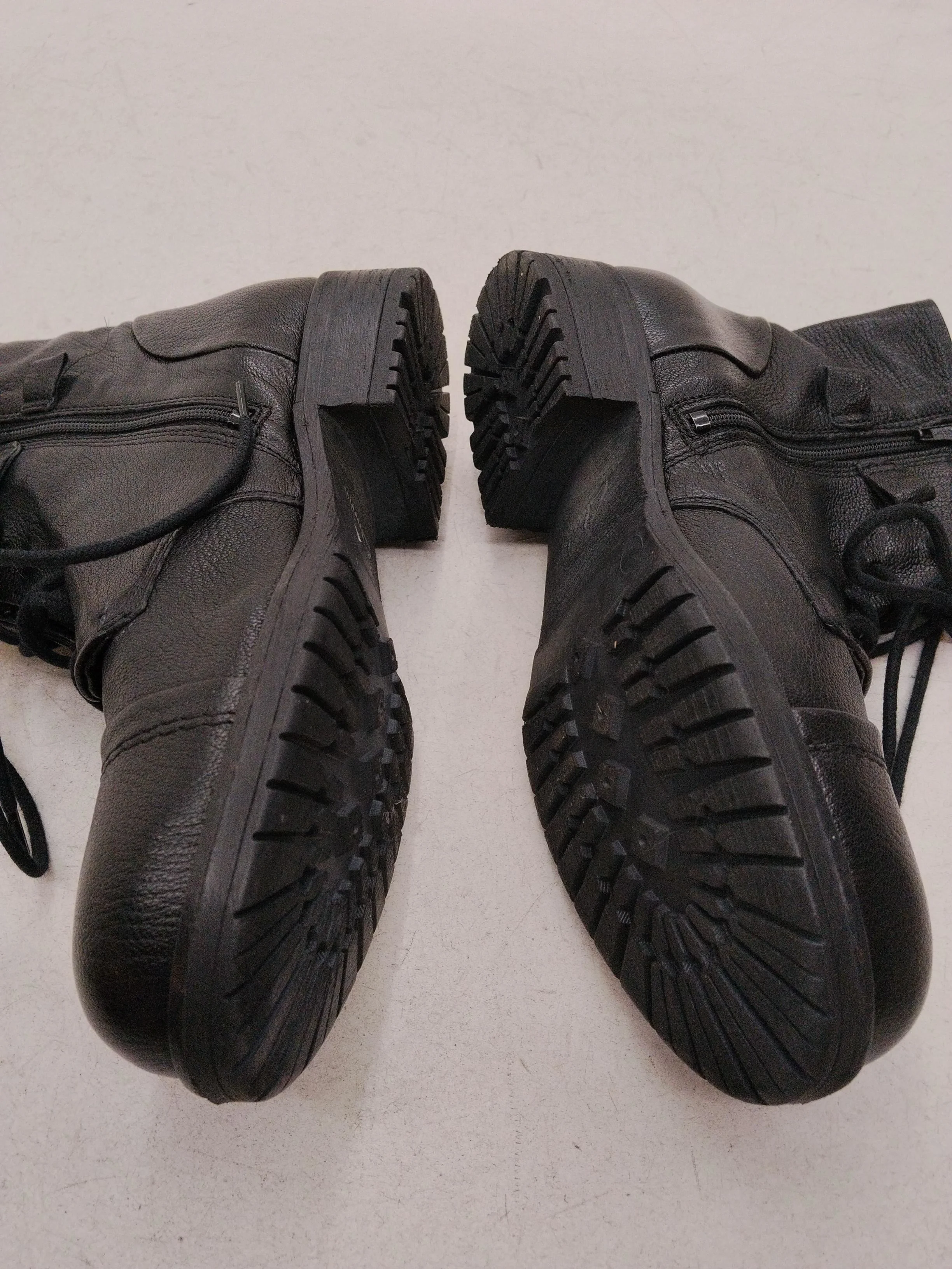 Clarks Men's Boots UK 5 Black 100% Leather Combat - Image 7