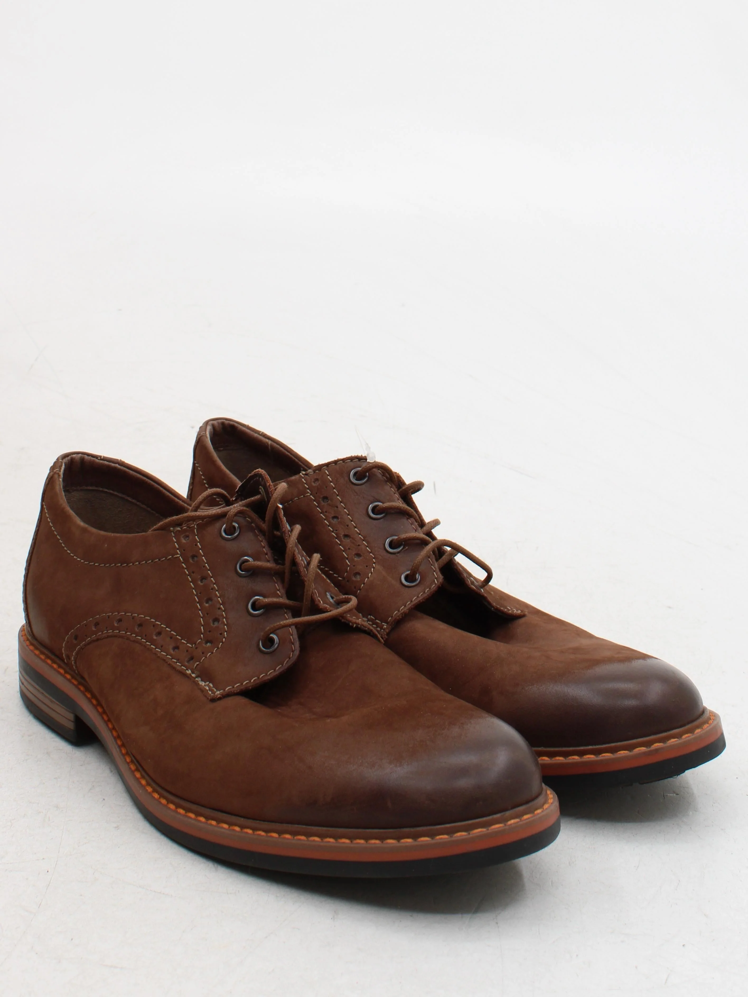 Clarks Men's Formal Shoes UK 11 Brown 100% Suede Brogue - Image 4