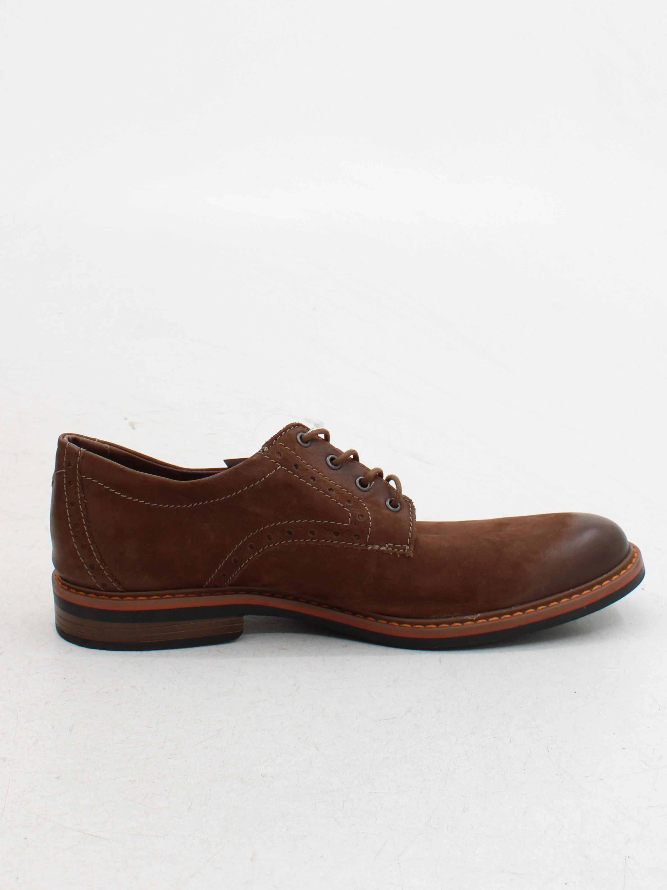Clarks Men's Formal Shoes UK 11 Brown 100% Suede Brogue - Image 5