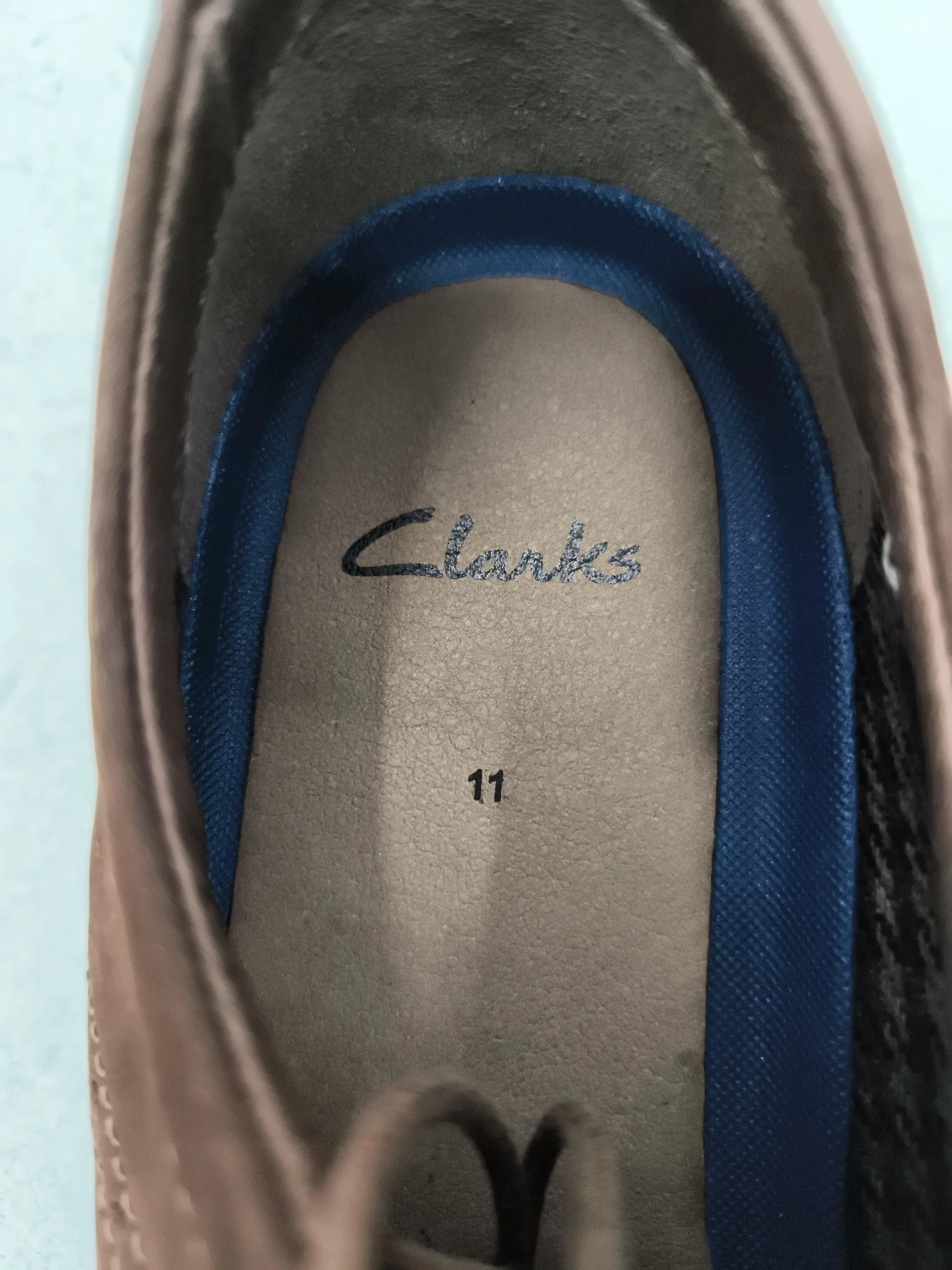 Clarks Men's Formal Shoes UK 11 Brown 100% Suede Brogue - Image 6