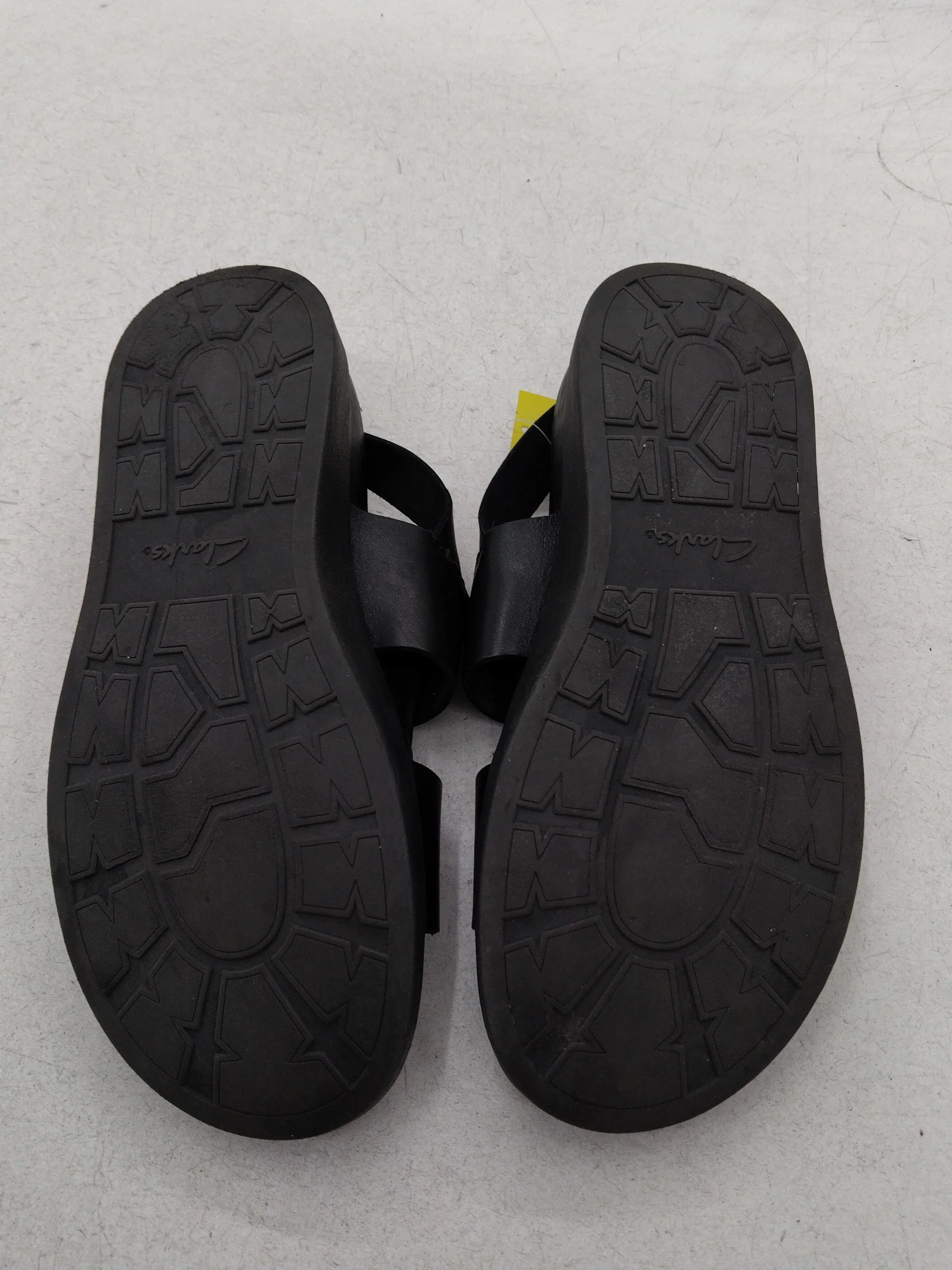 Clarks Men's Sandals UK 7 Black 100% Leather Slider - Image 7