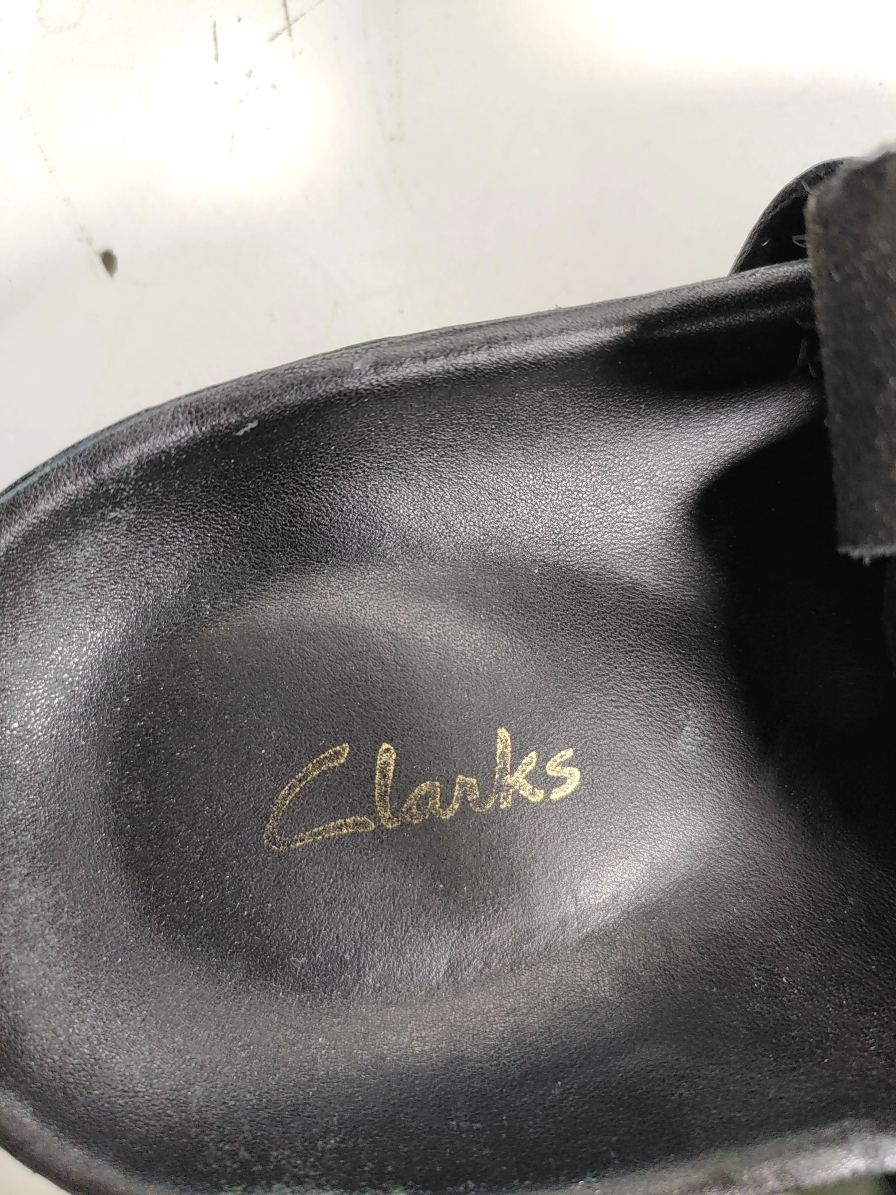 Clarks Men's Sandals UK 7 Black 100% Leather Slider - Image 8