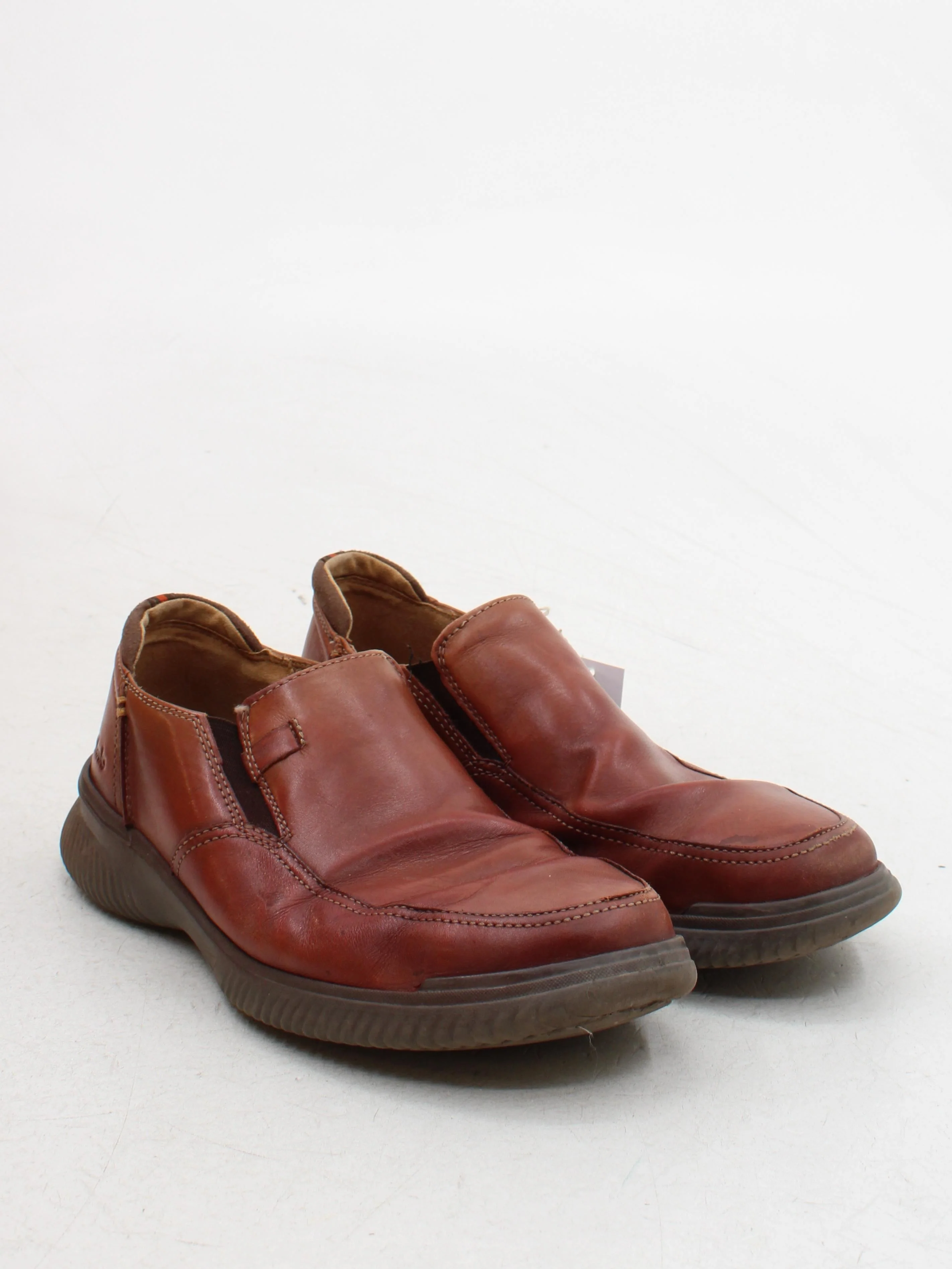 Clarks Men's Shoes UK 10 Brown 100% Leather Loafer - Image 4