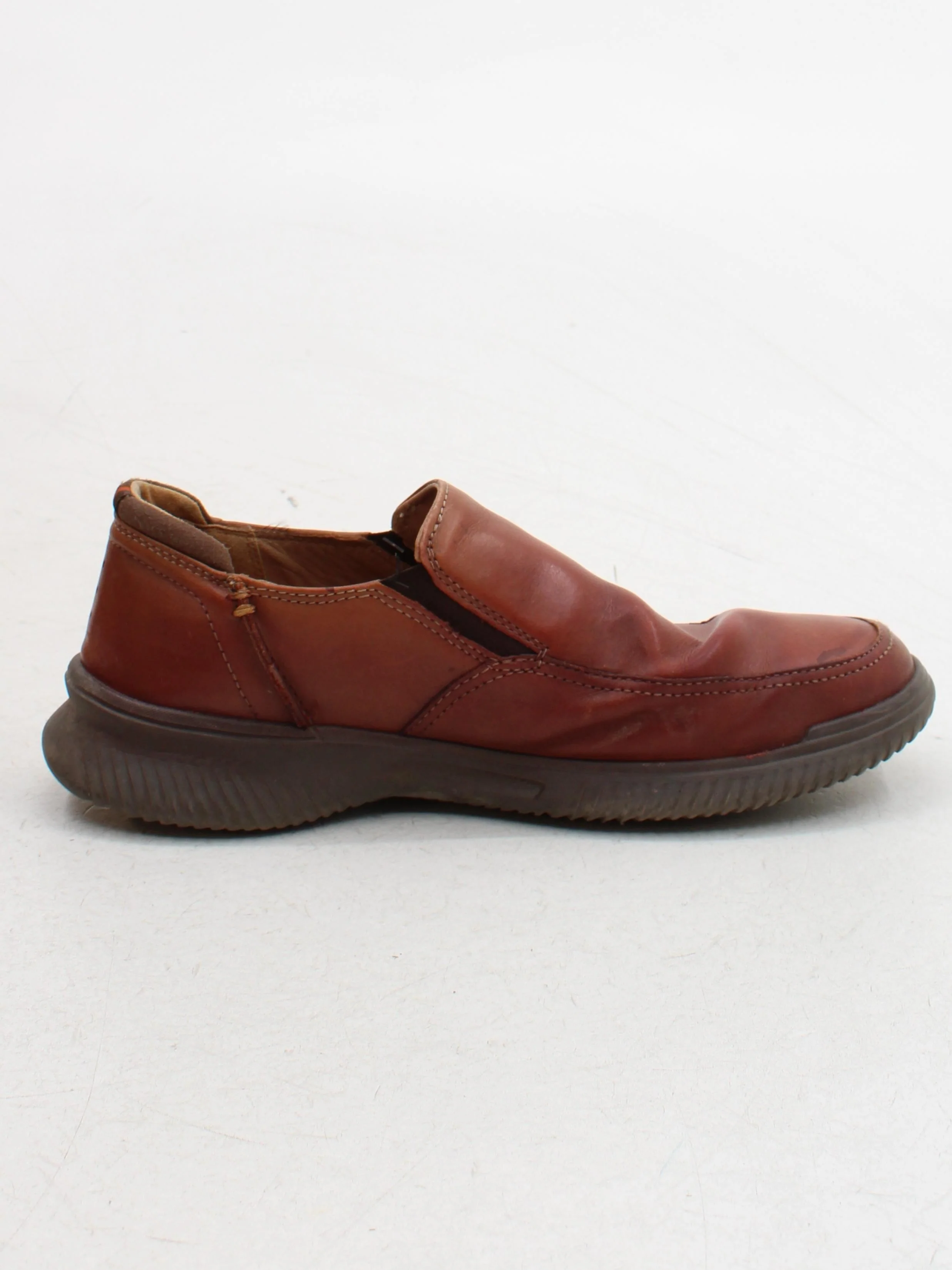 Clarks Men's Shoes UK 10 Brown 100% Leather Loafer - Image 5
