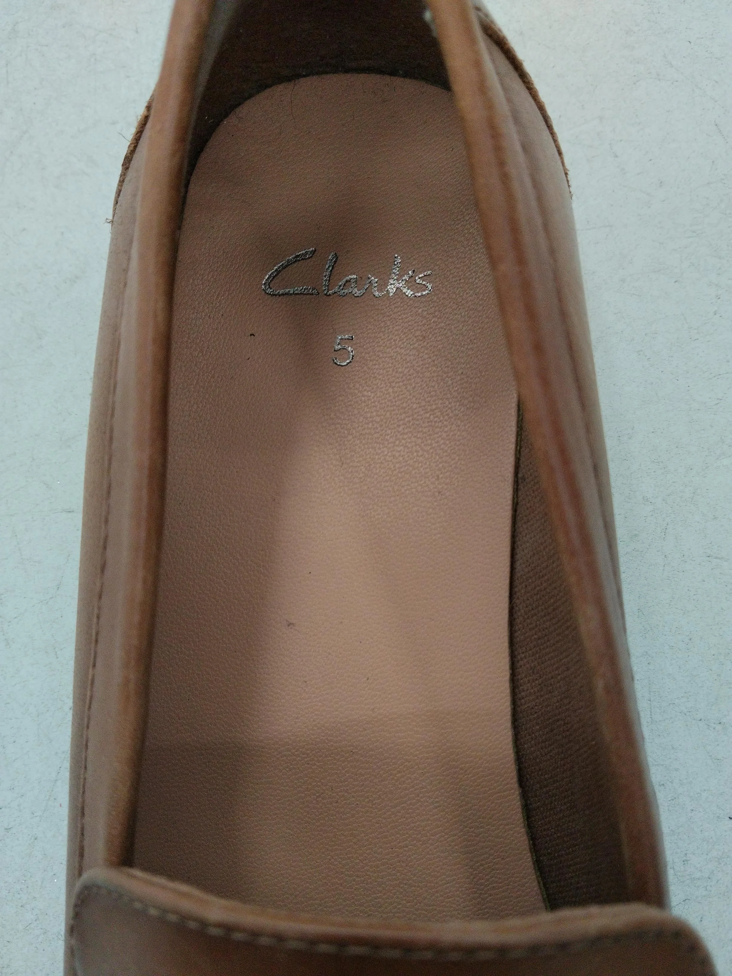 Clarks Men's Shoes UK 5 Brown 100% Leather Loafer - Image 6