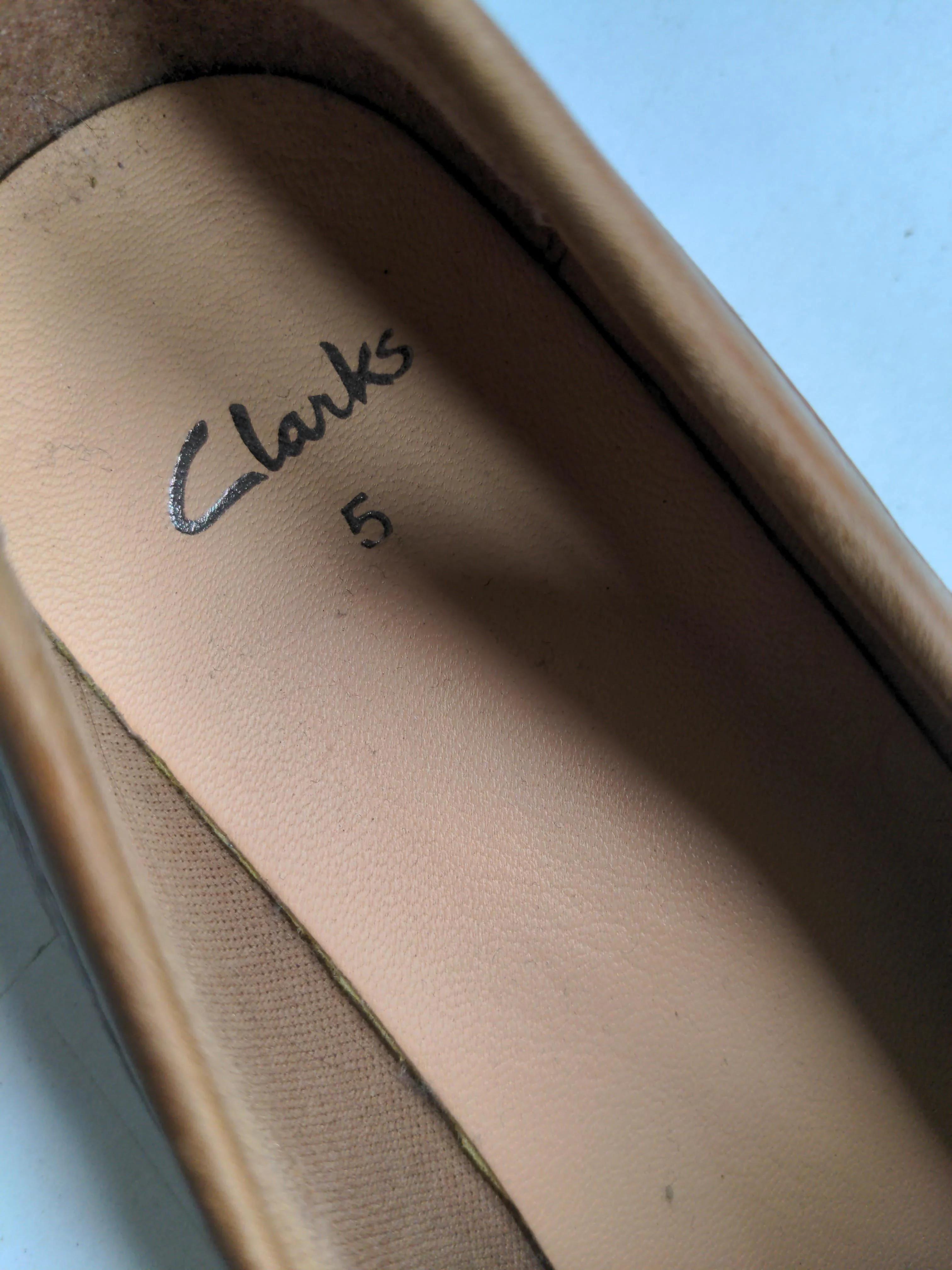 Clarks Men's Shoes UK 5 Brown 100% Leather Loafer - Image 9