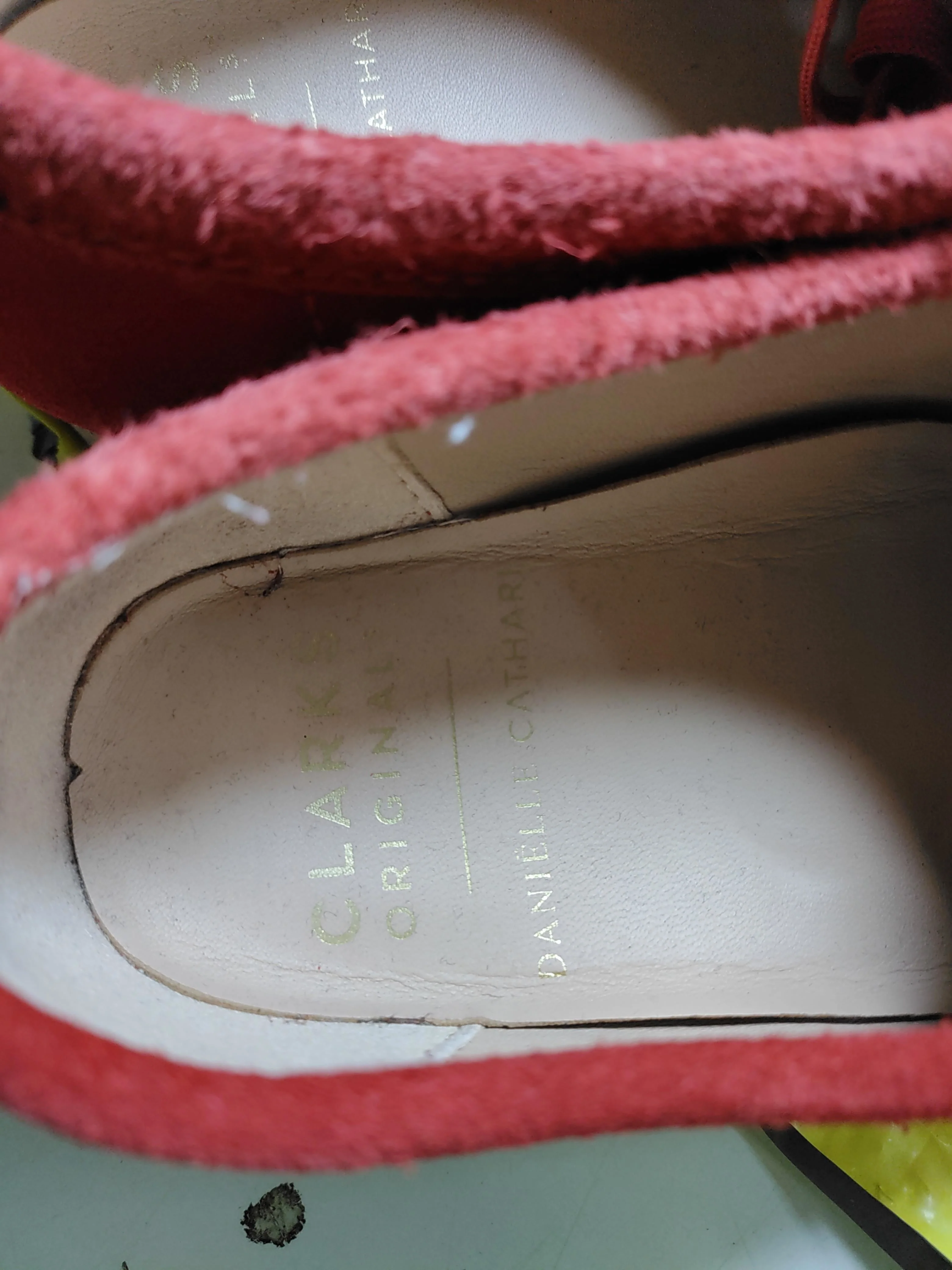 Clarks Men's Shoes UK 5 Red 100% Suede Loafer - Image 10