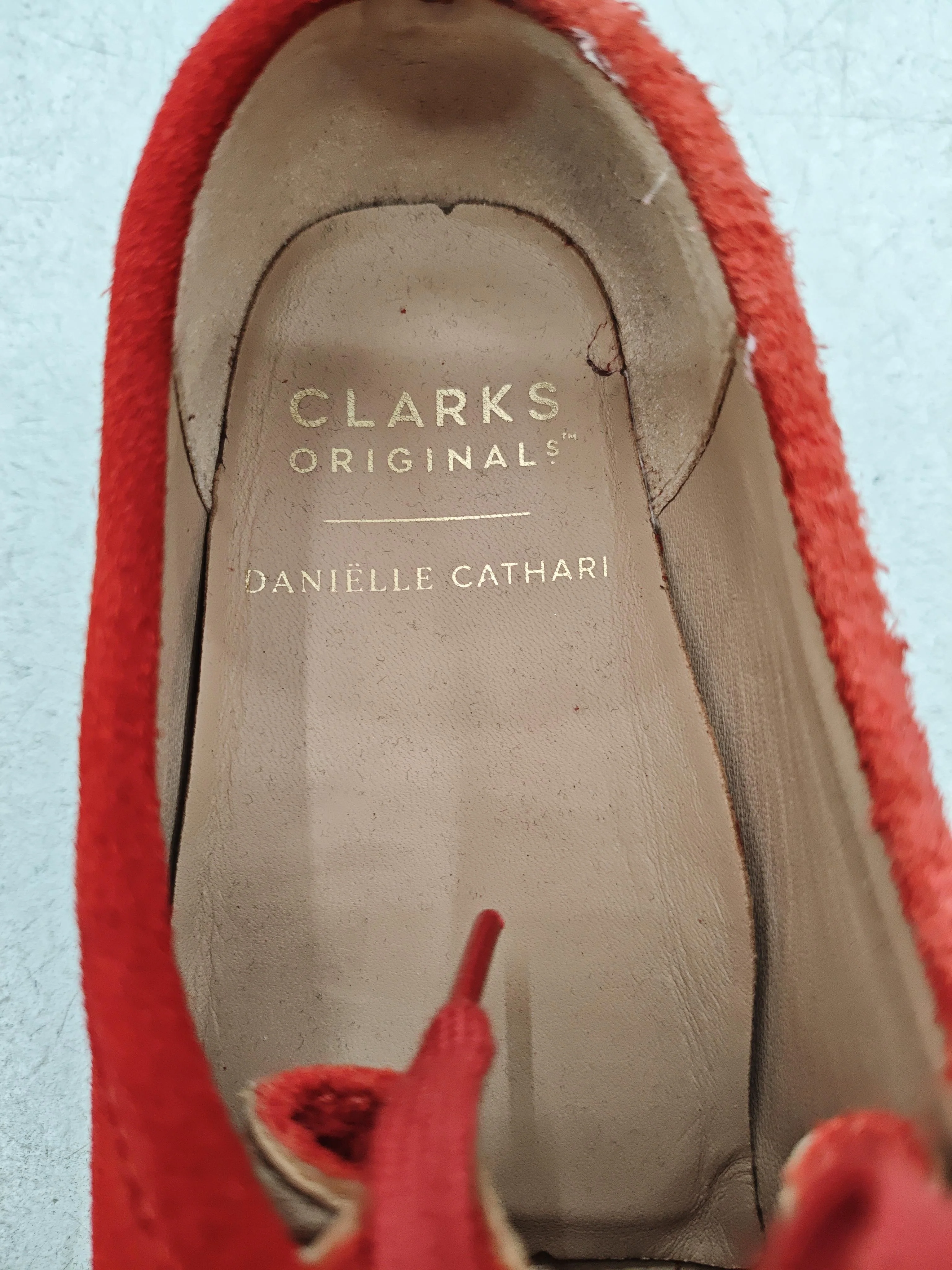 Clarks Men's Shoes UK 5 Red 100% Suede Loafer - Image 6