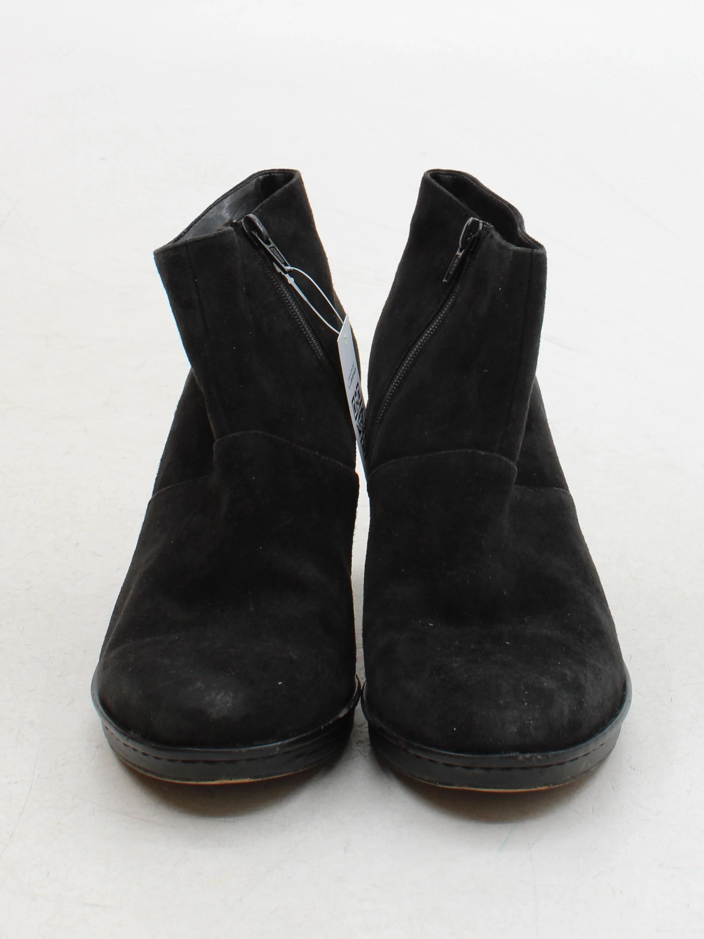 Clarks Women's Boots UK 4 Black 100% Suede Combat - Image 2