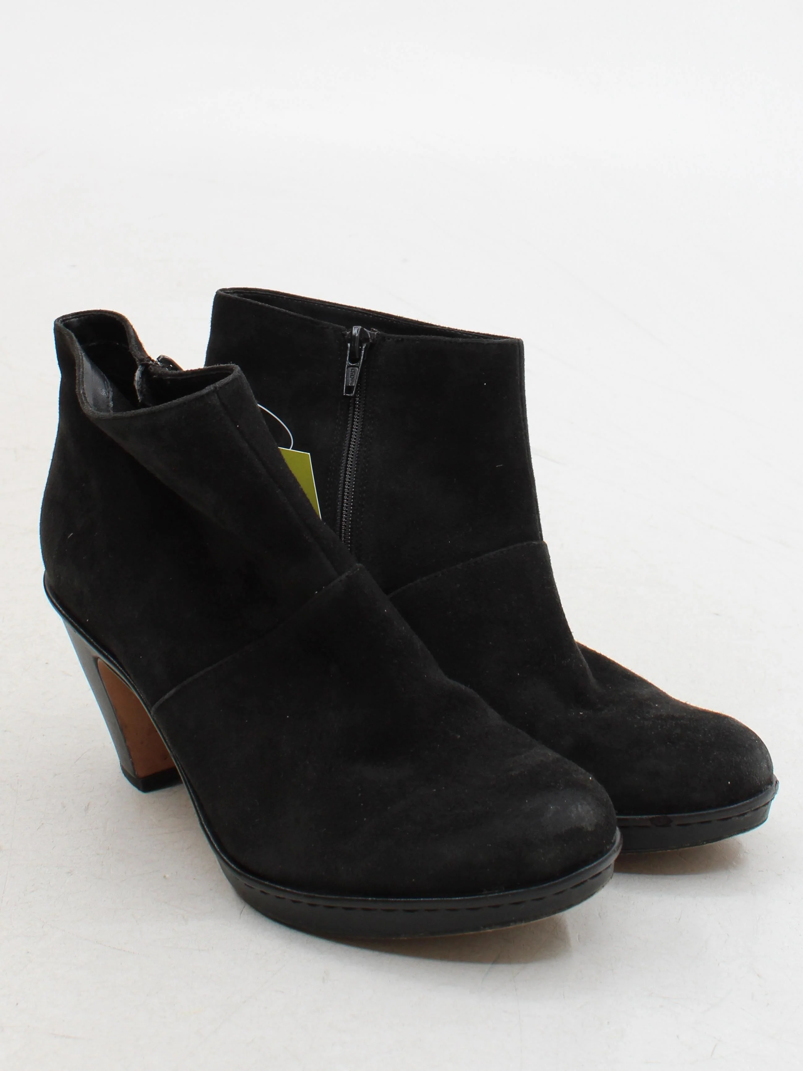 Clarks Women's Boots UK 4 Black 100% Suede Combat - Image 4