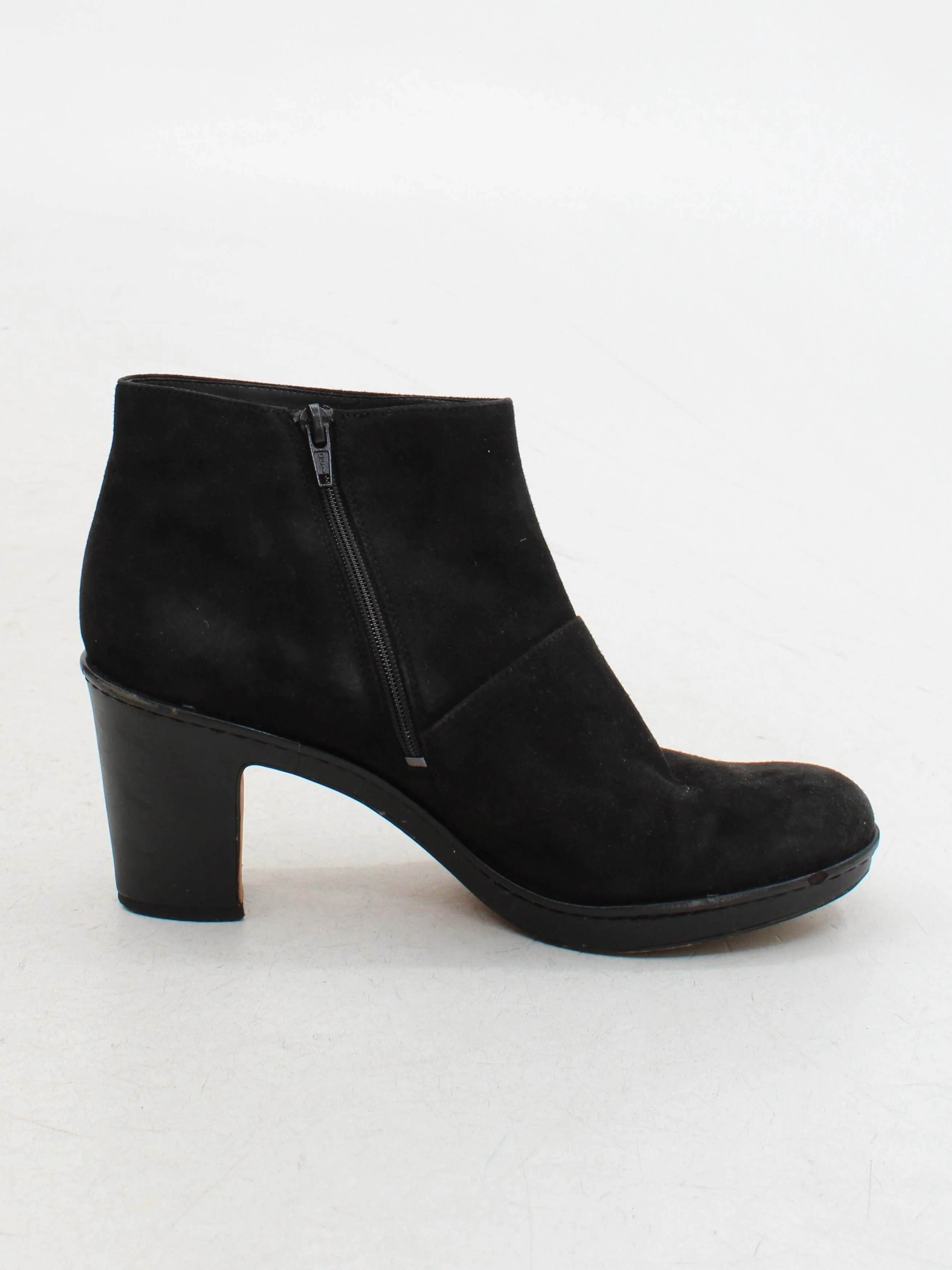 Clarks Women's Boots UK 4 Black 100% Suede Combat - Image 5