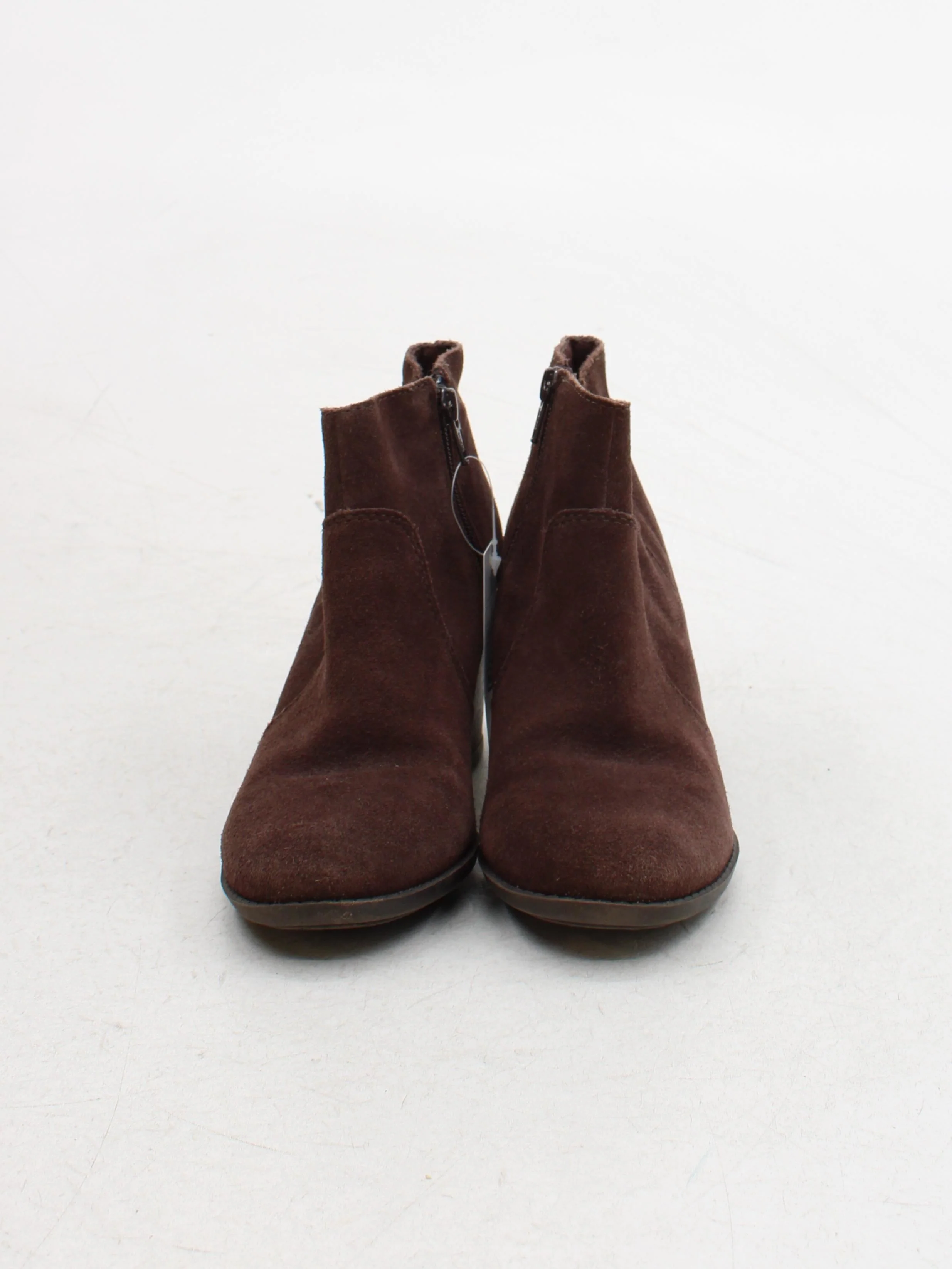 Clarks Women's Boots UK 4 Brown 100% Suede Combat - Image 2