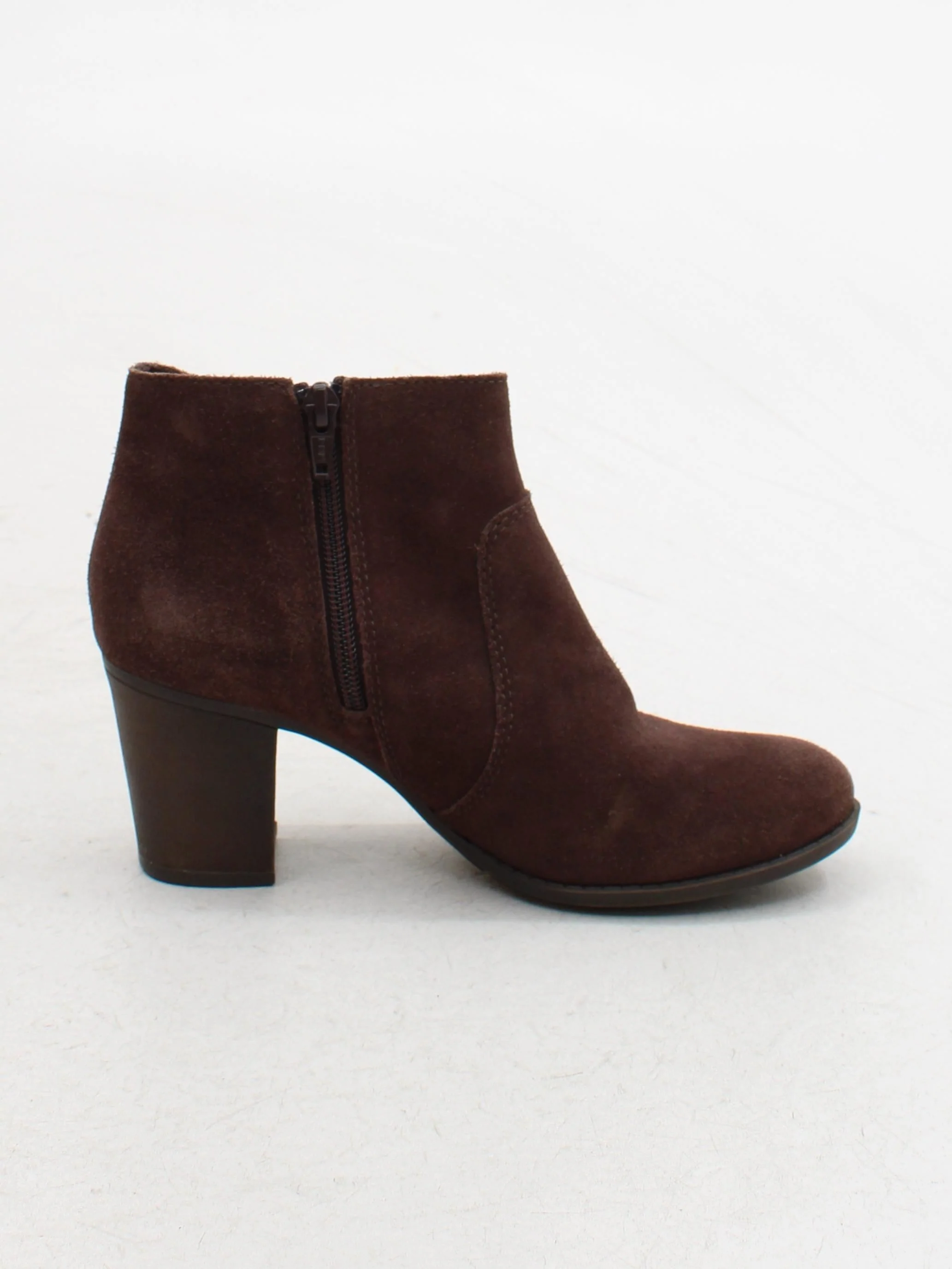 Clarks Women's Boots UK 4 Brown 100% Suede Combat - Image 5
