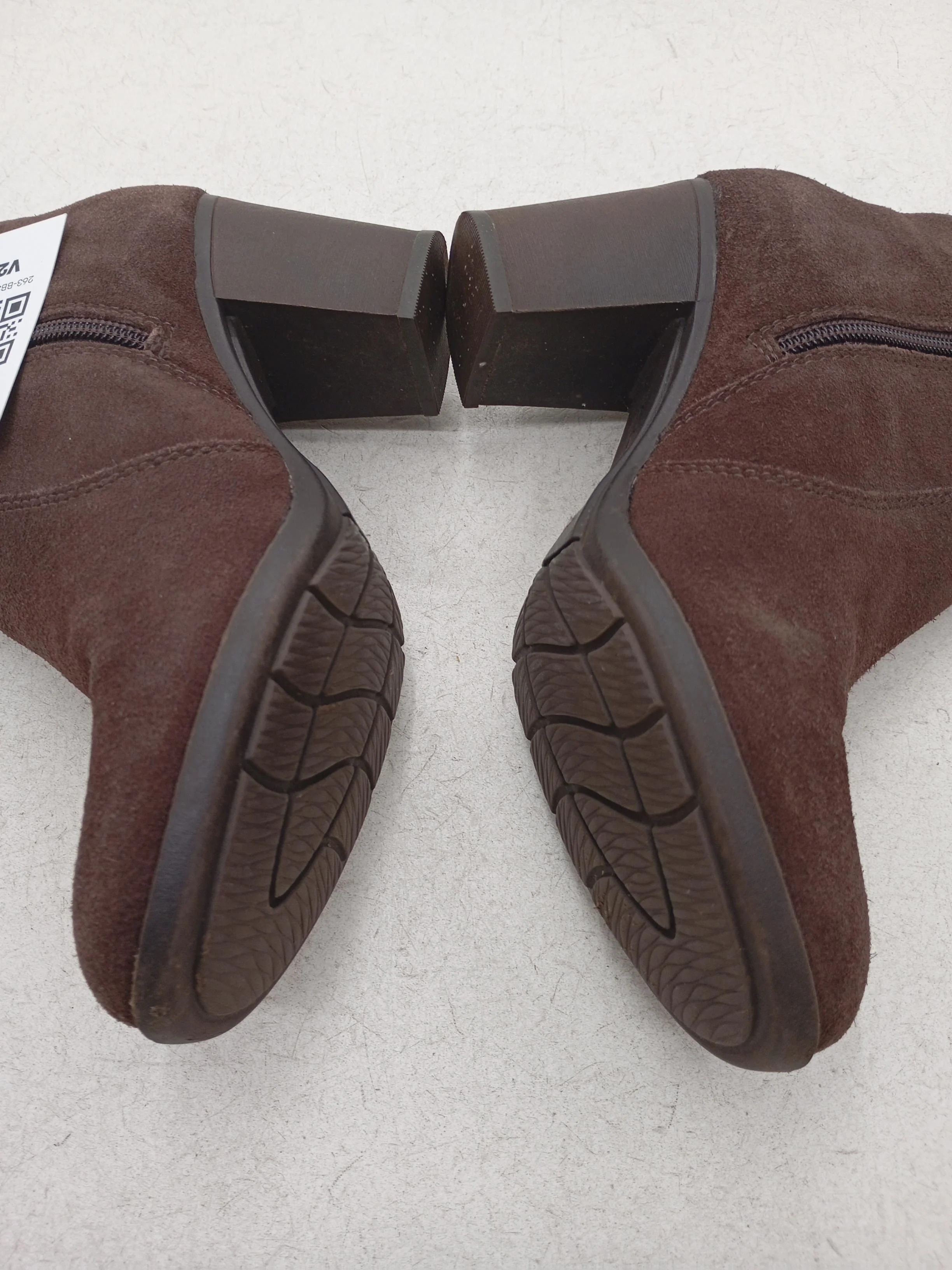 Clarks Women's Boots UK 4 Brown 100% Suede Combat - Image 7