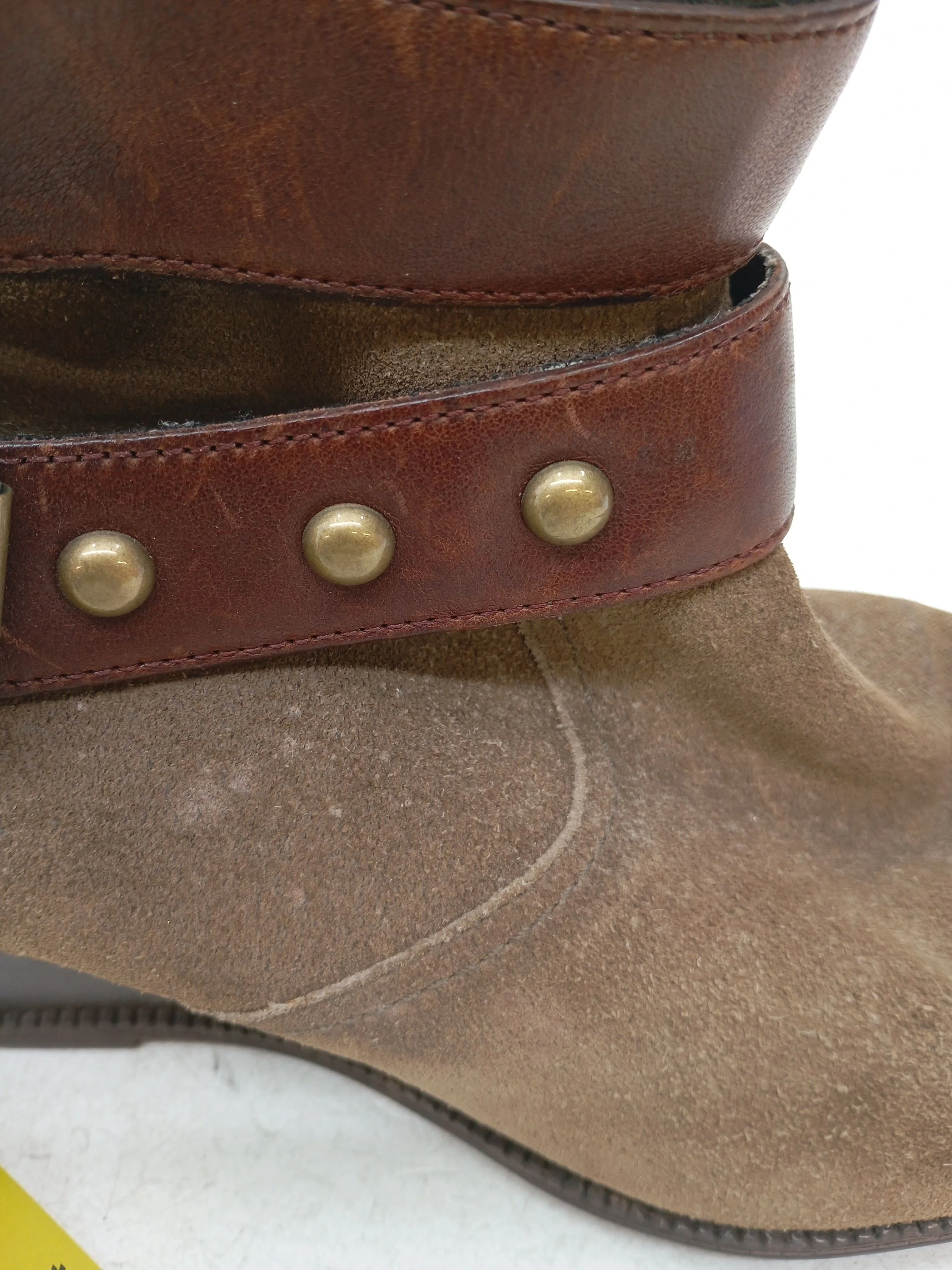 Clarks Women's Boots UK 6 Brown Suede with Leather Combat - Image 8