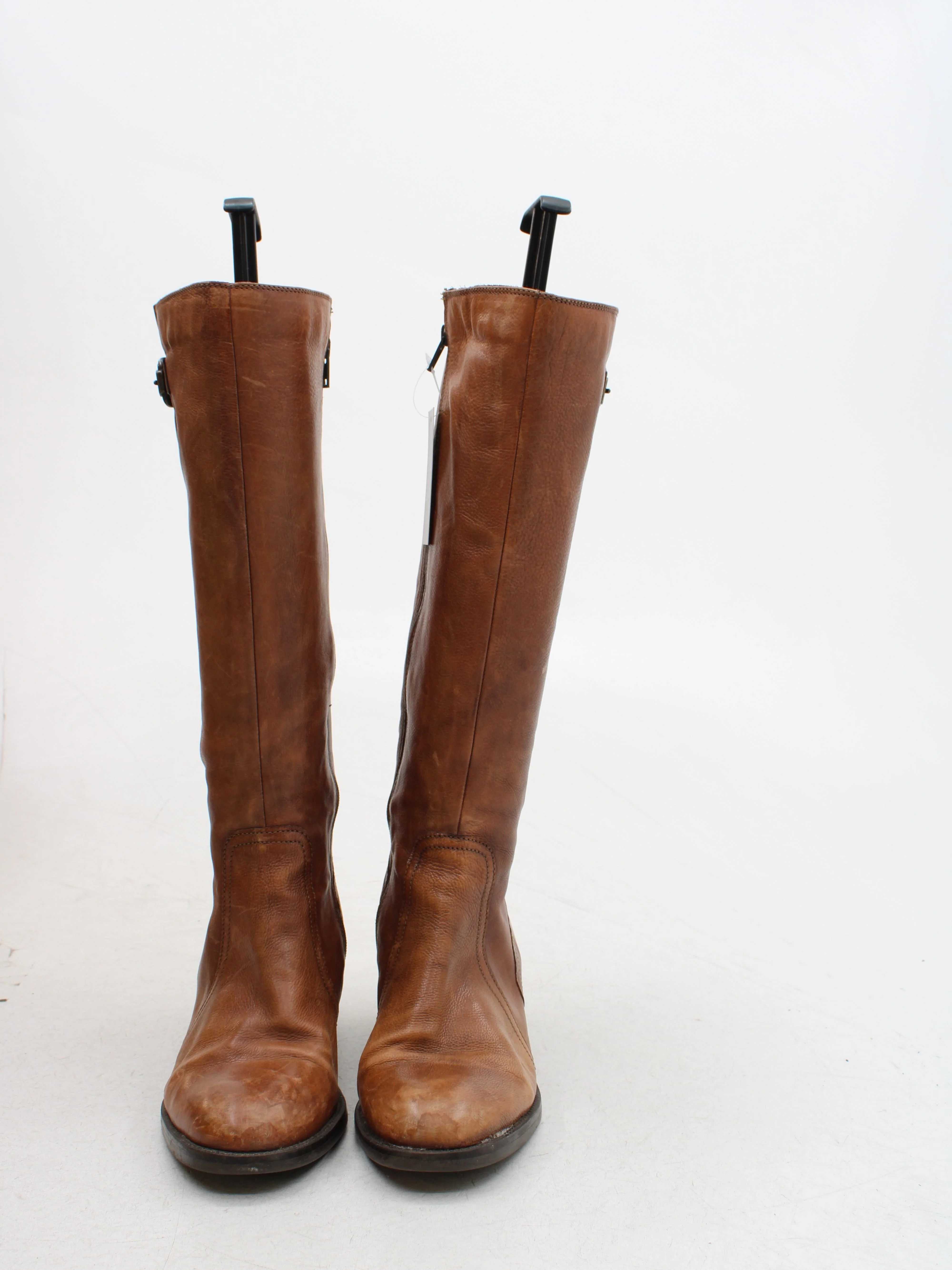 Clarks Women's Boots UK 7.5 Tan 100% Leather Riding Boot - Image 2