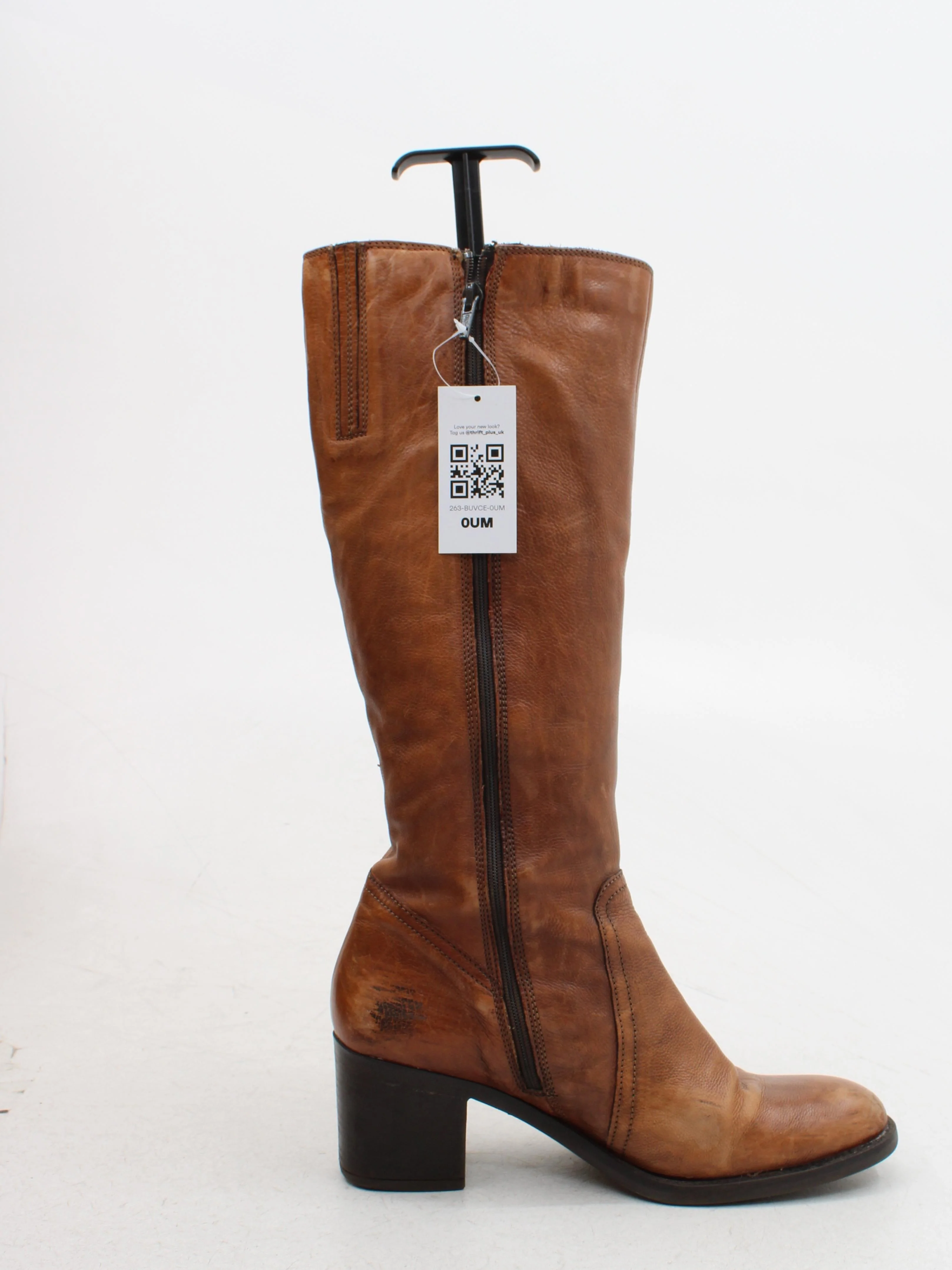 Clarks Women's Boots UK 7.5 Tan 100% Leather Riding Boot - Image 5