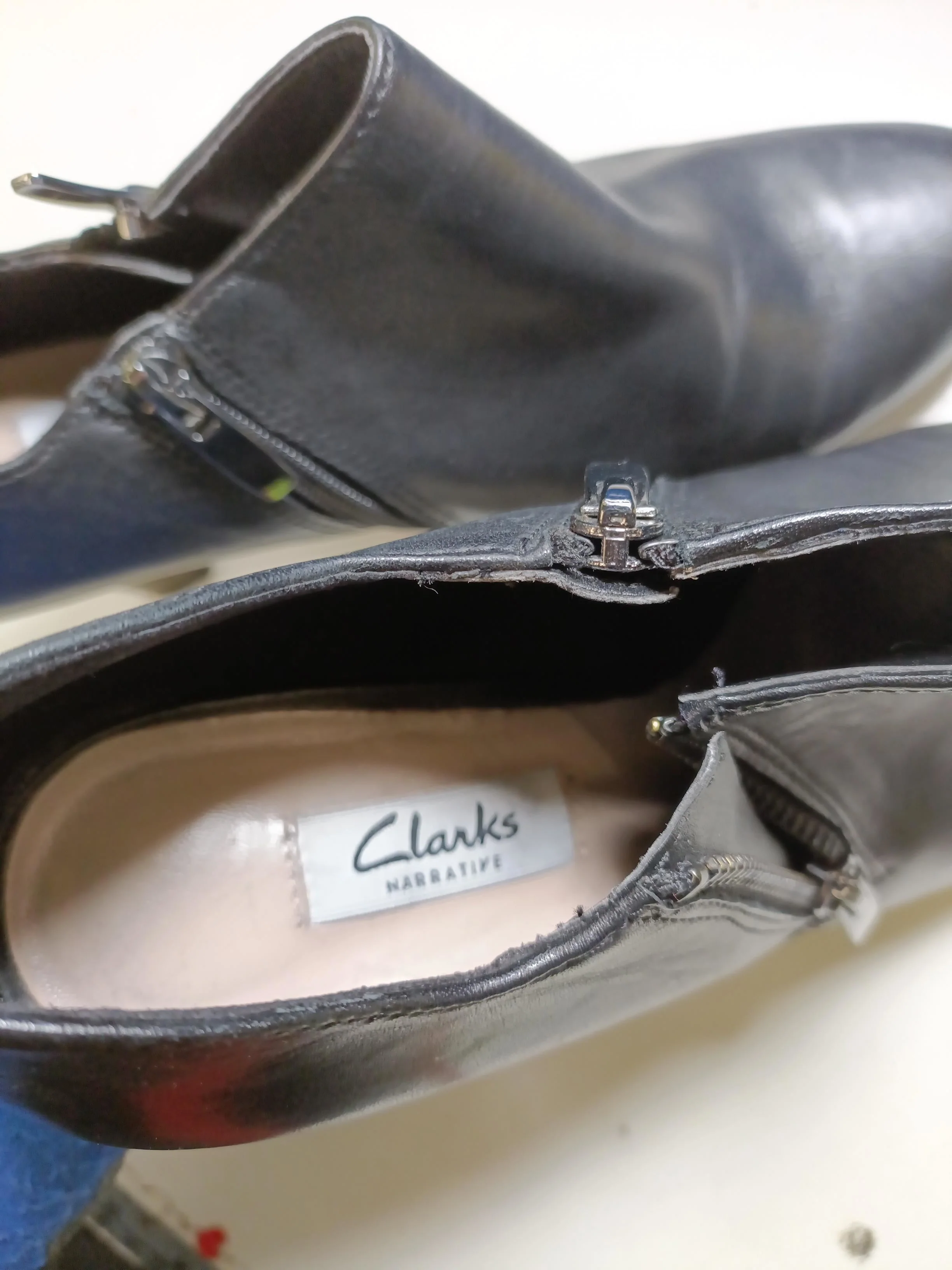 Clarks Women's Boots UK 7 Black 100% Leather Platform - Image 9