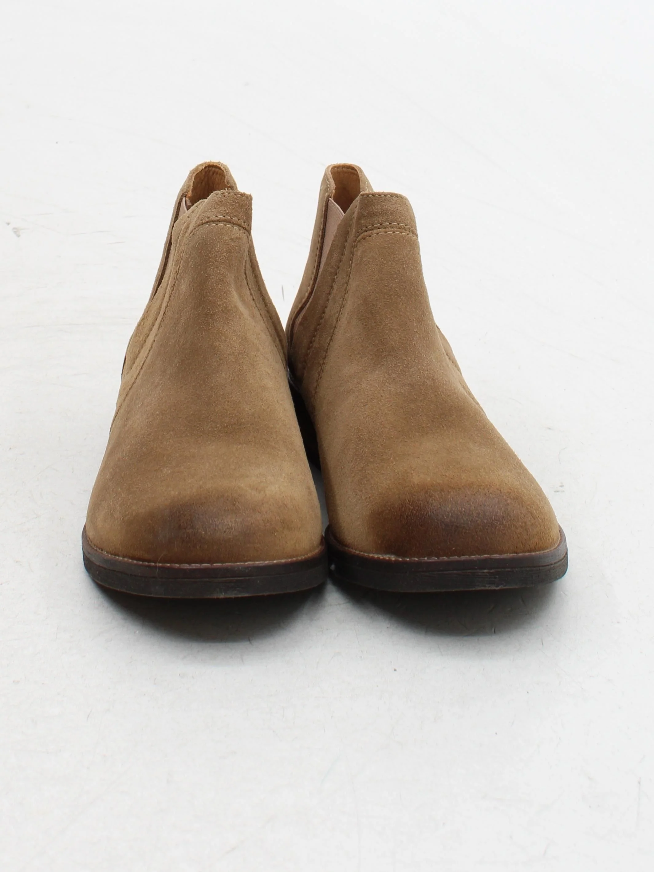 Clarks Women's Boots UK 7 Tan 100% Suede Chelsea - Image 2
