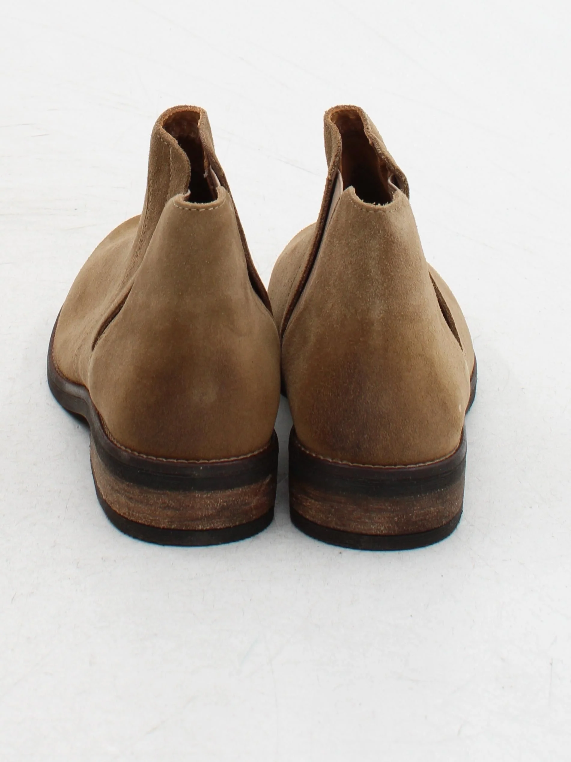 Clarks Women's Boots UK 7 Tan 100% Suede Chelsea - Image 3