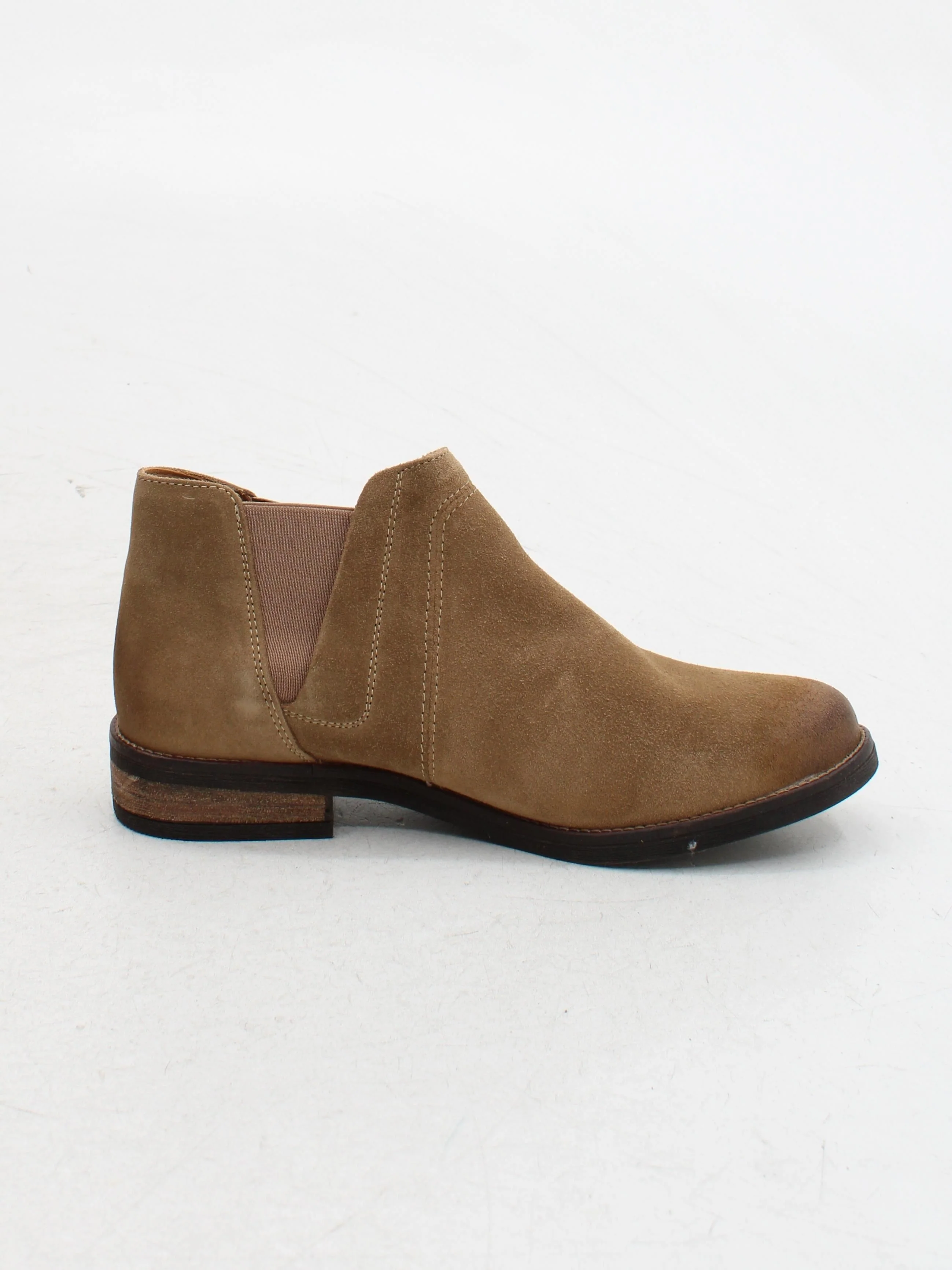 Clarks Women's Boots UK 7 Tan 100% Suede Chelsea - Image 5