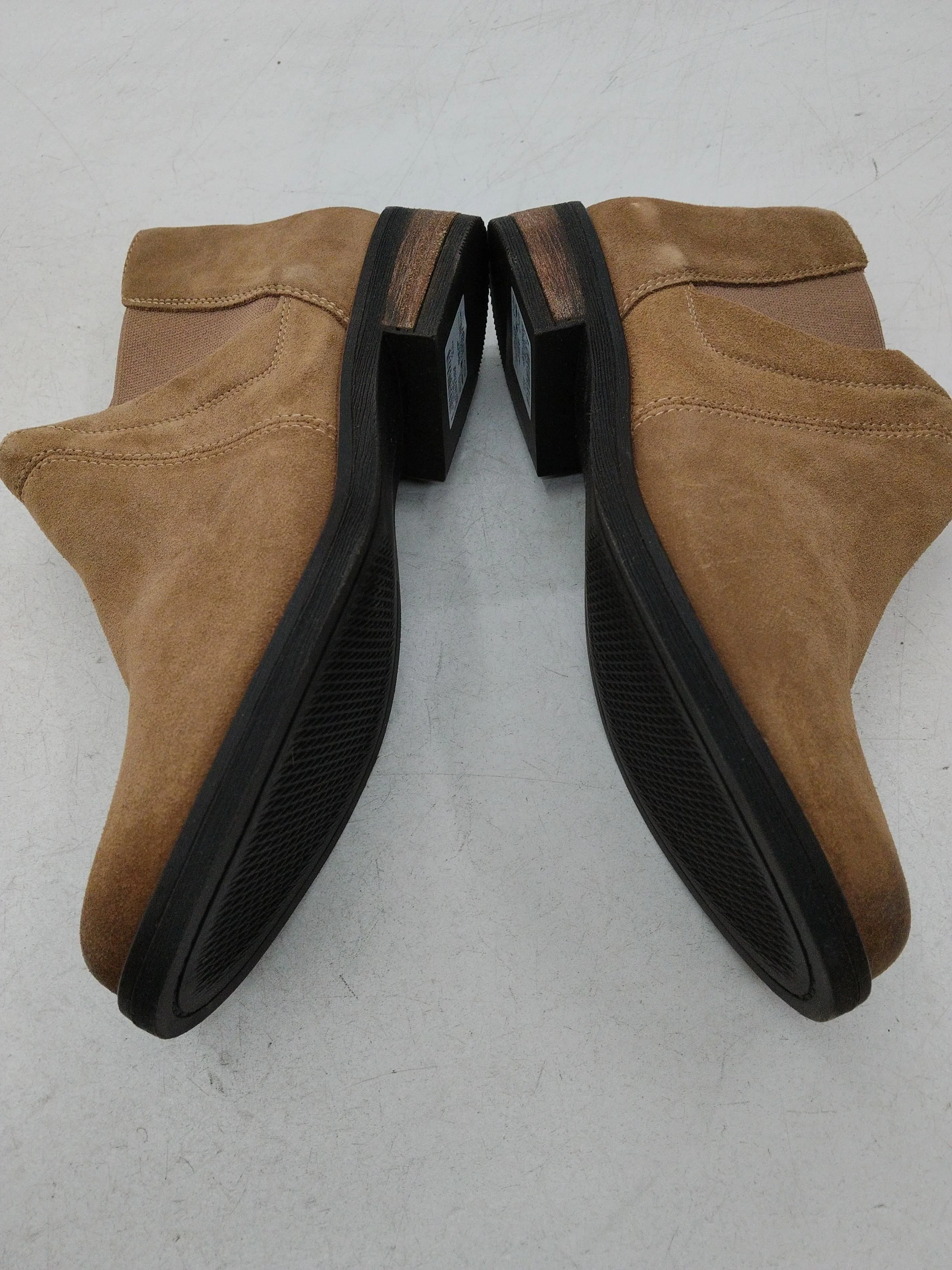 Clarks Women's Boots UK 7 Tan 100% Suede Chelsea - Image 7
