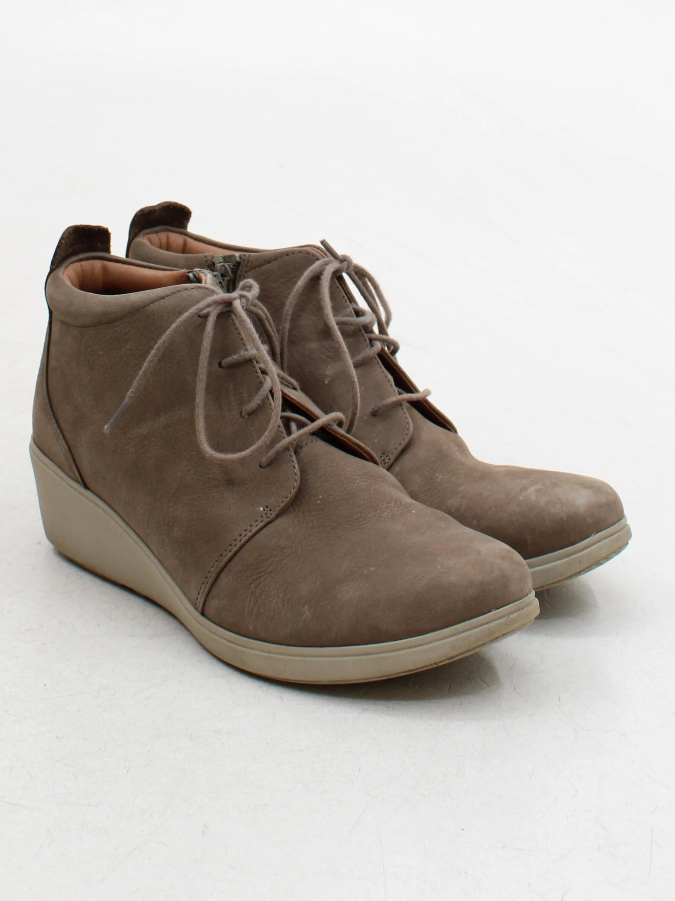 Clarks Women's Boots UK 7 Tan 100% Suede Desert - Image 4