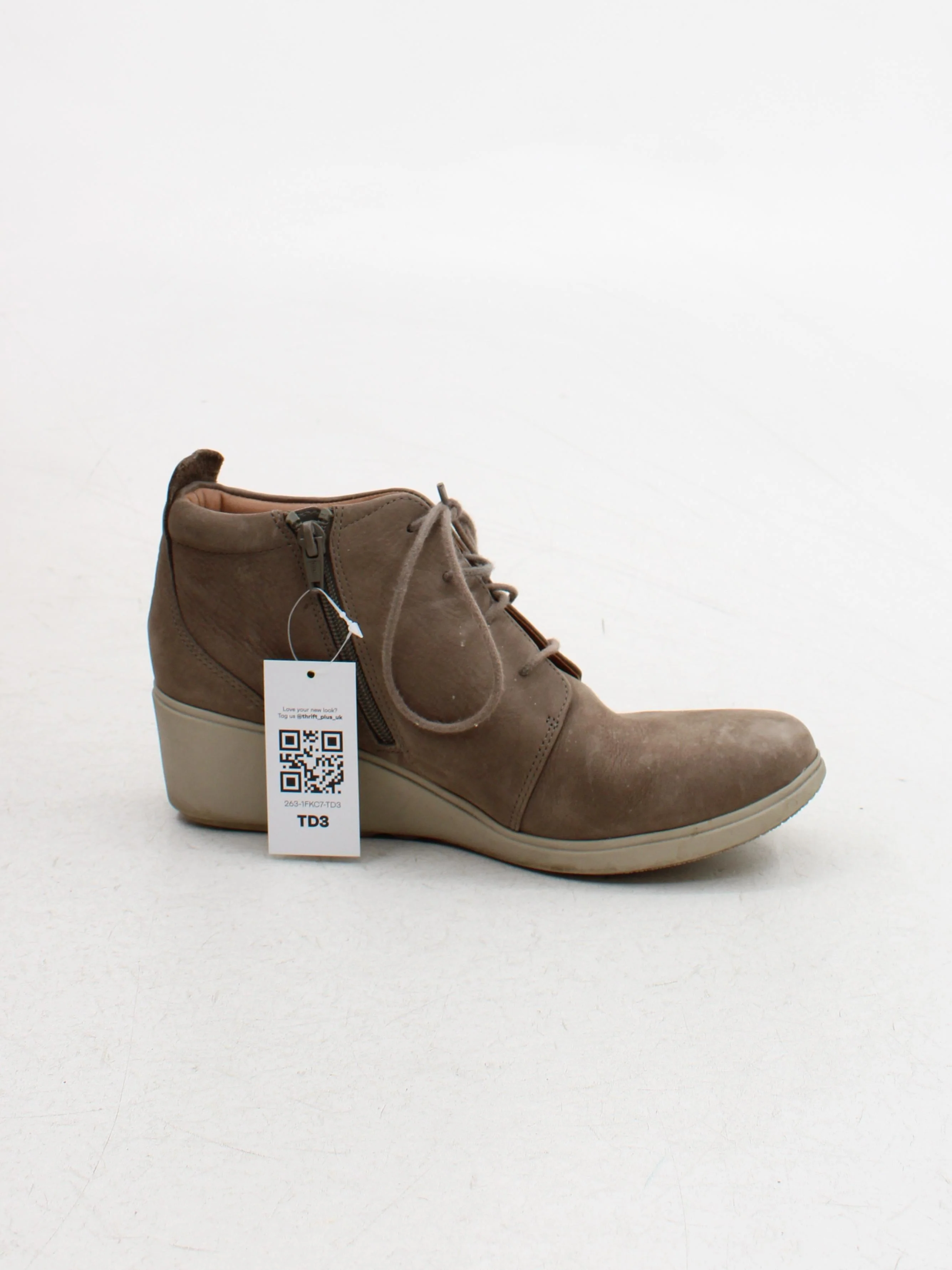 Clarks Women's Boots UK 7 Tan 100% Suede Desert - Image 5