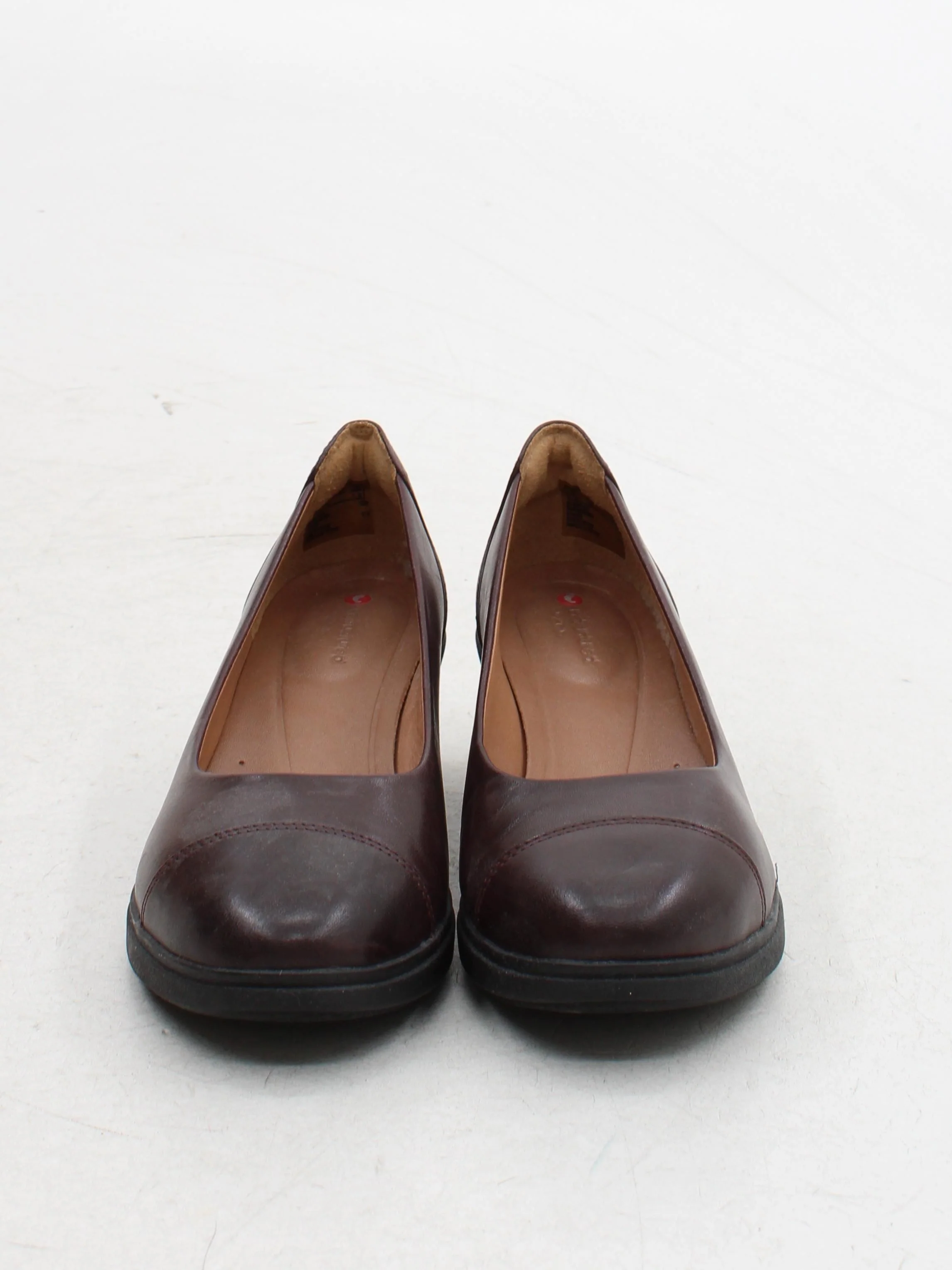 Clarks Women's Flat Shoes UK 3 Brown 100% Leather Ballet - Image 2