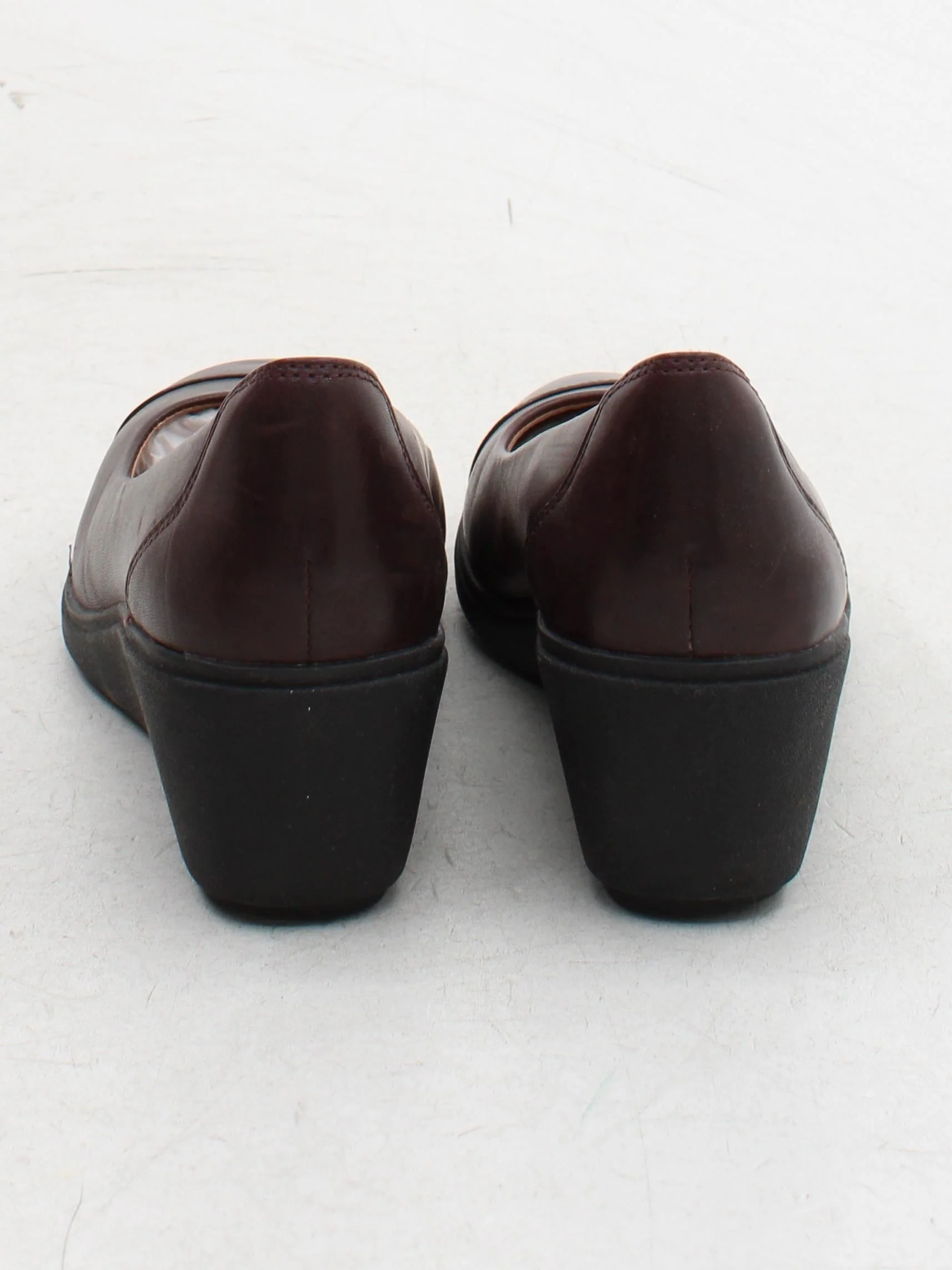 Clarks Women's Flat Shoes UK 3 Brown 100% Leather Ballet - Image 3