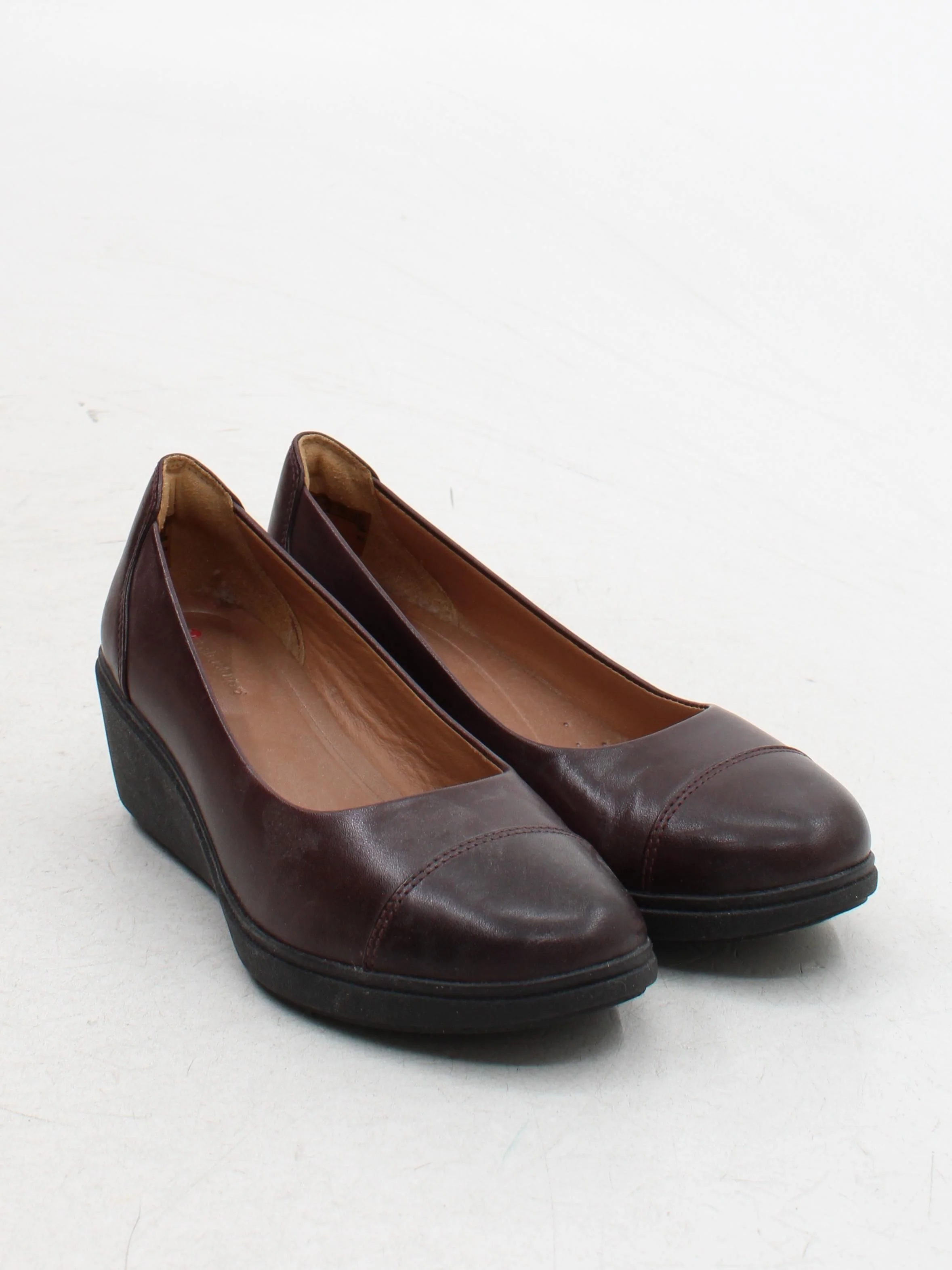 Clarks Women's Flat Shoes UK 3 Brown 100% Leather Ballet - Image 4