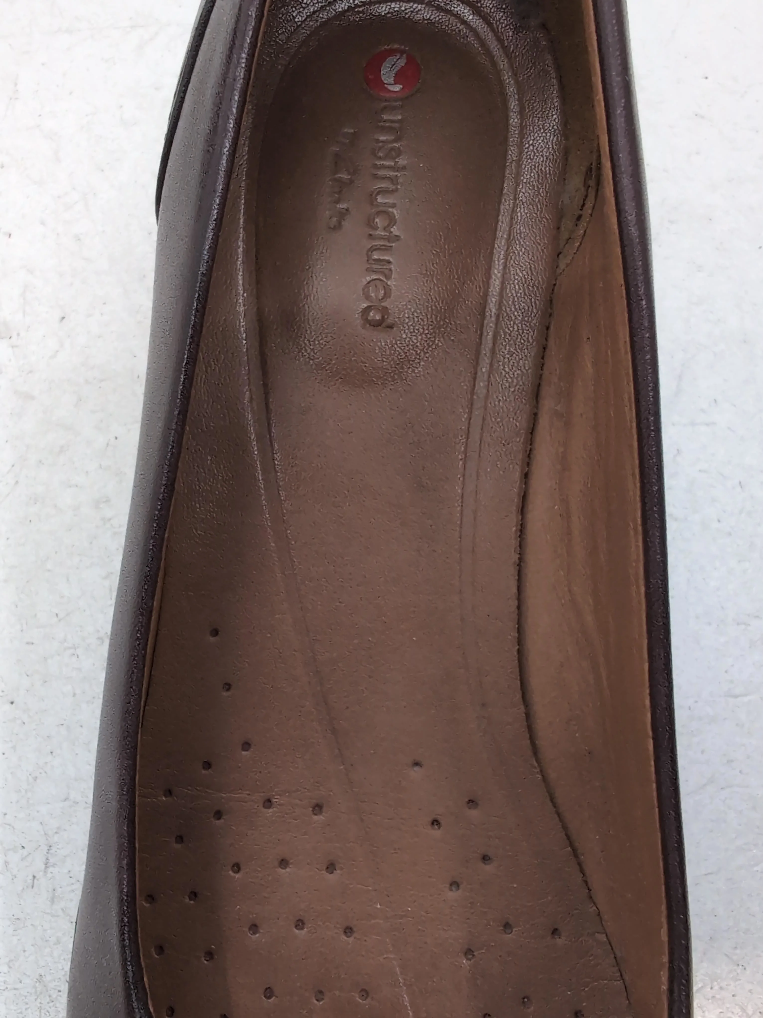 Clarks Women's Flat Shoes UK 3 Brown 100% Leather Ballet - Image 6